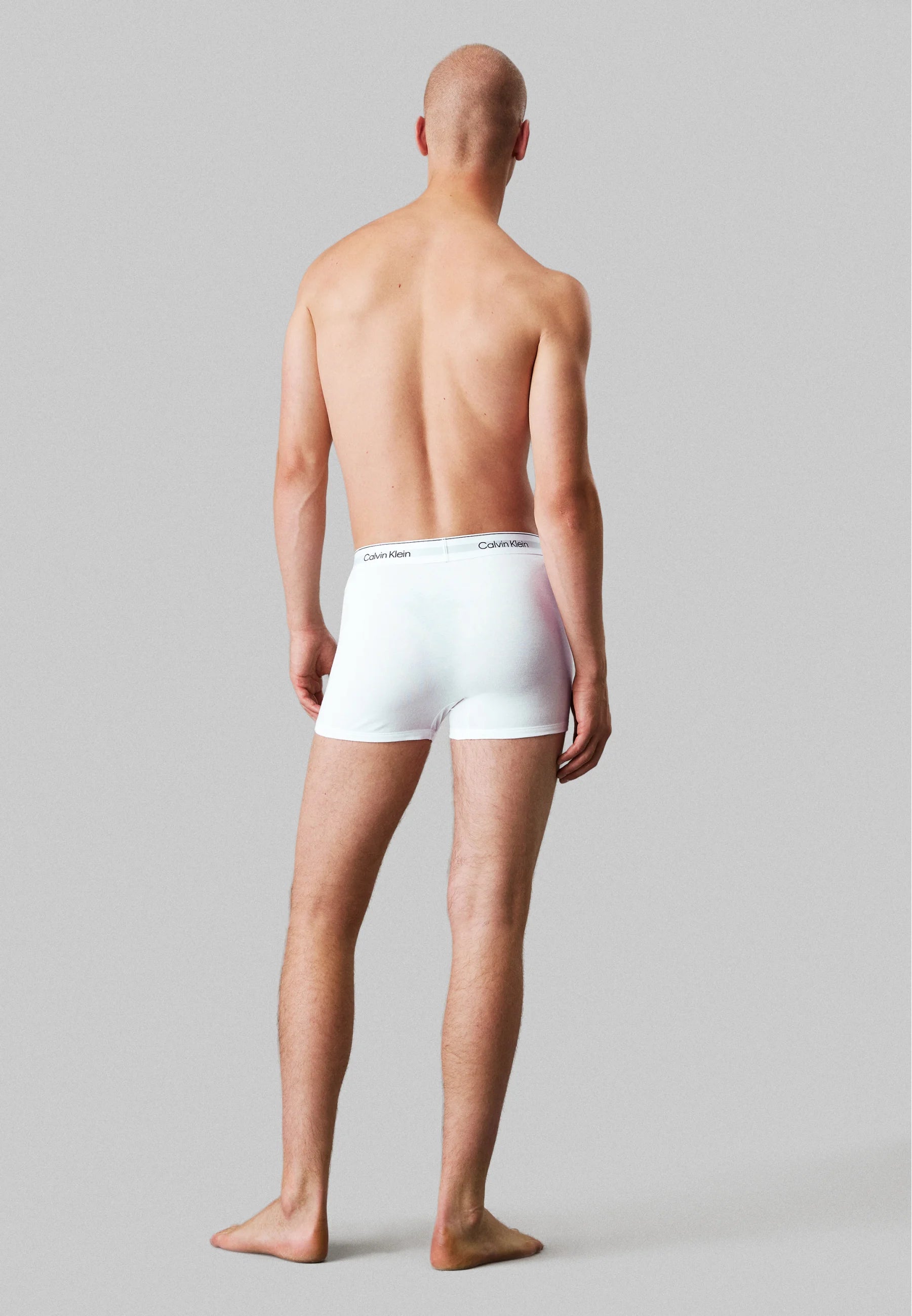 Calvin Klein Icon Cotton Stretch Relaxed Fit Trunks – 3 Pack – White