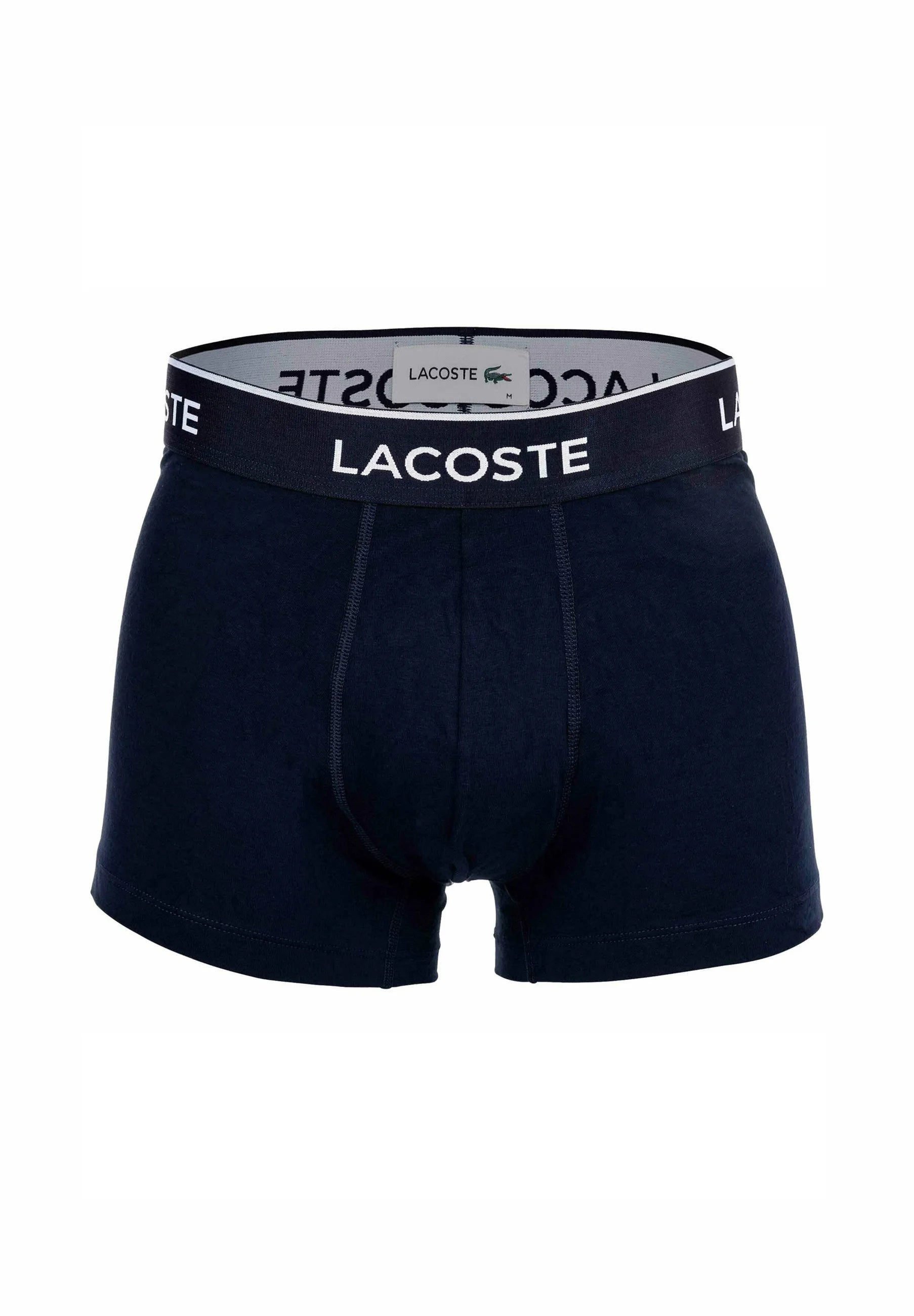 Lacoste 6 Pack Logobund Trunks – tmavě modrá, zelená, červená