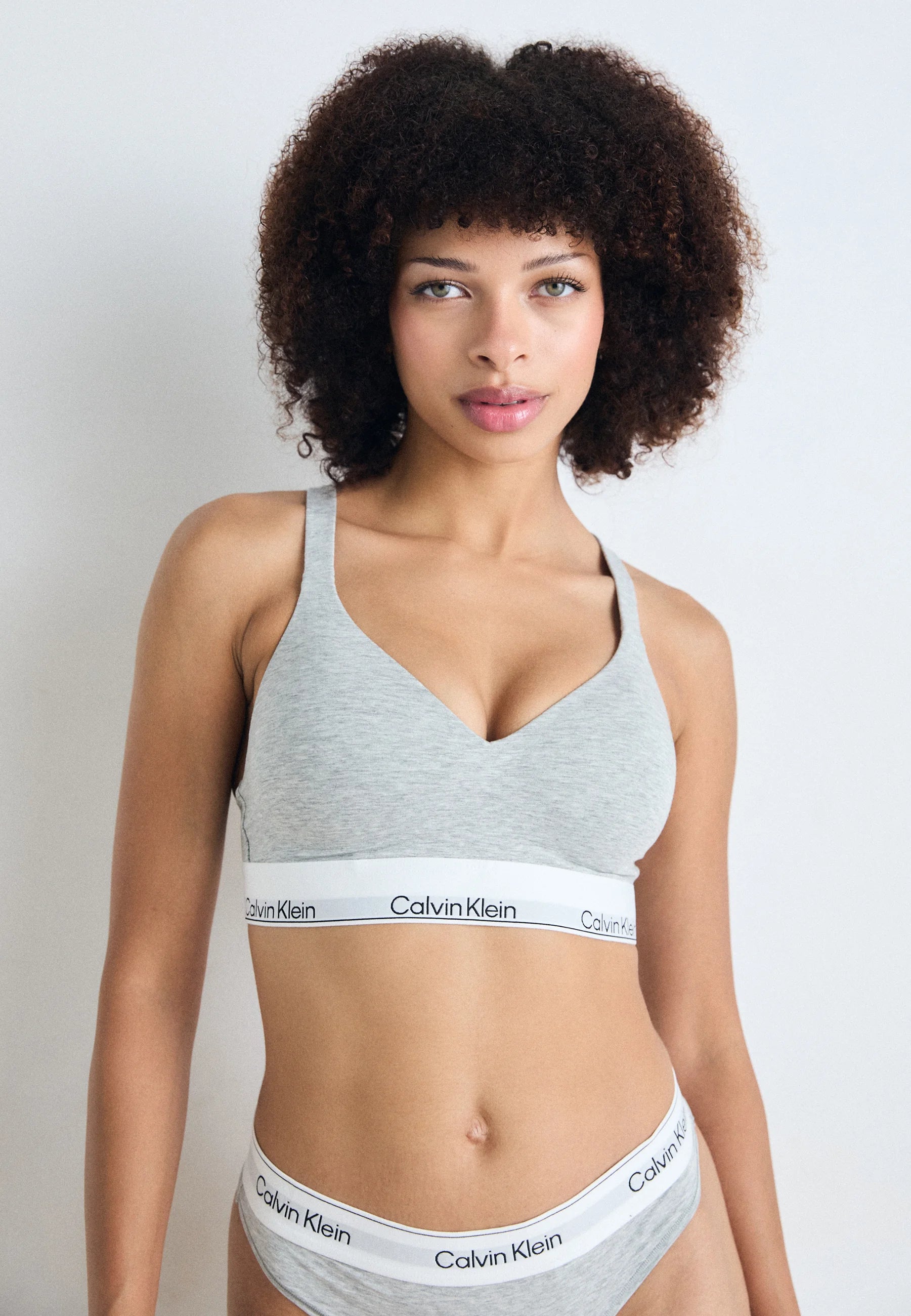 Calvin Klein Icon Lift Bralette T-Shirt-BH – Grau meliert