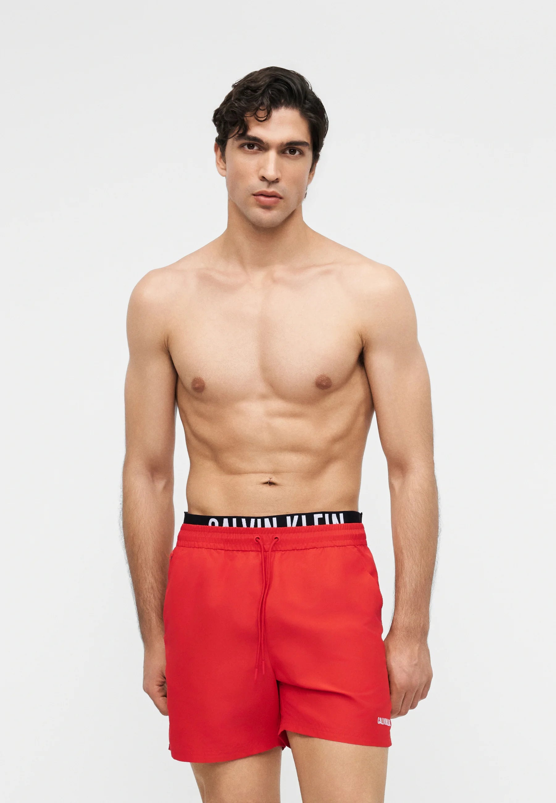 Pantaloncini da bagno medi con coulisse Calvin Klein - Sequoia invecchiata
