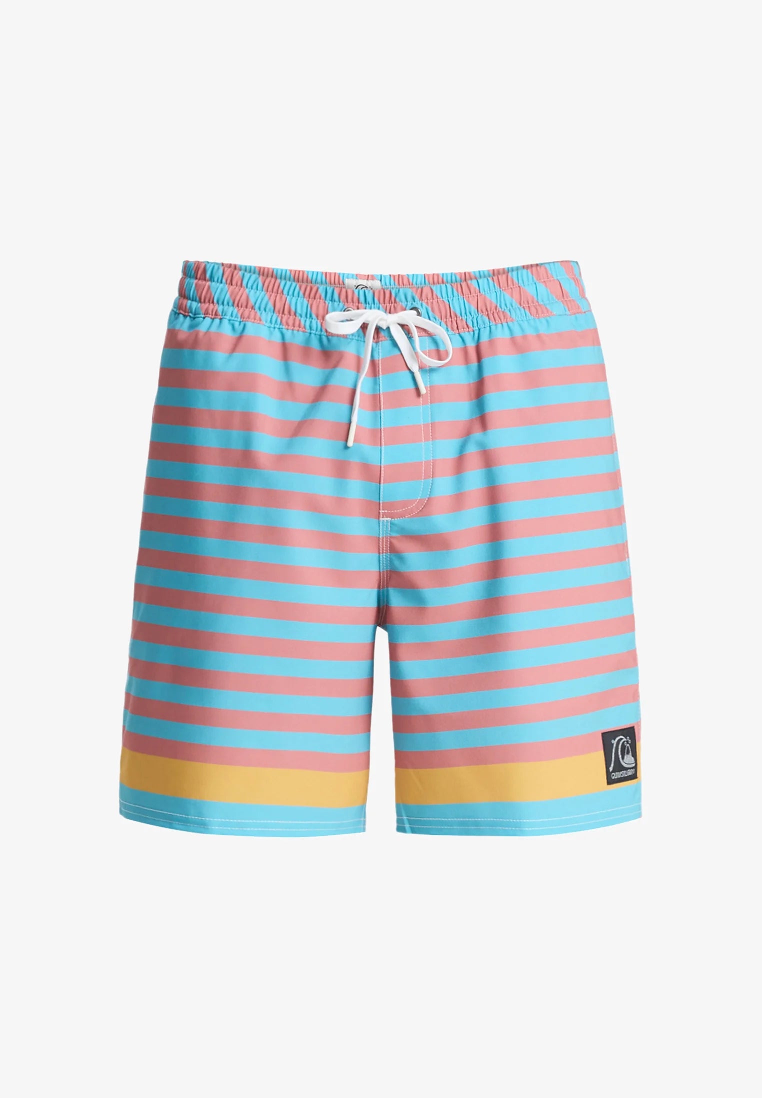 Plavecké šortky Quiksilver BTZ Stripe Volley – béžové