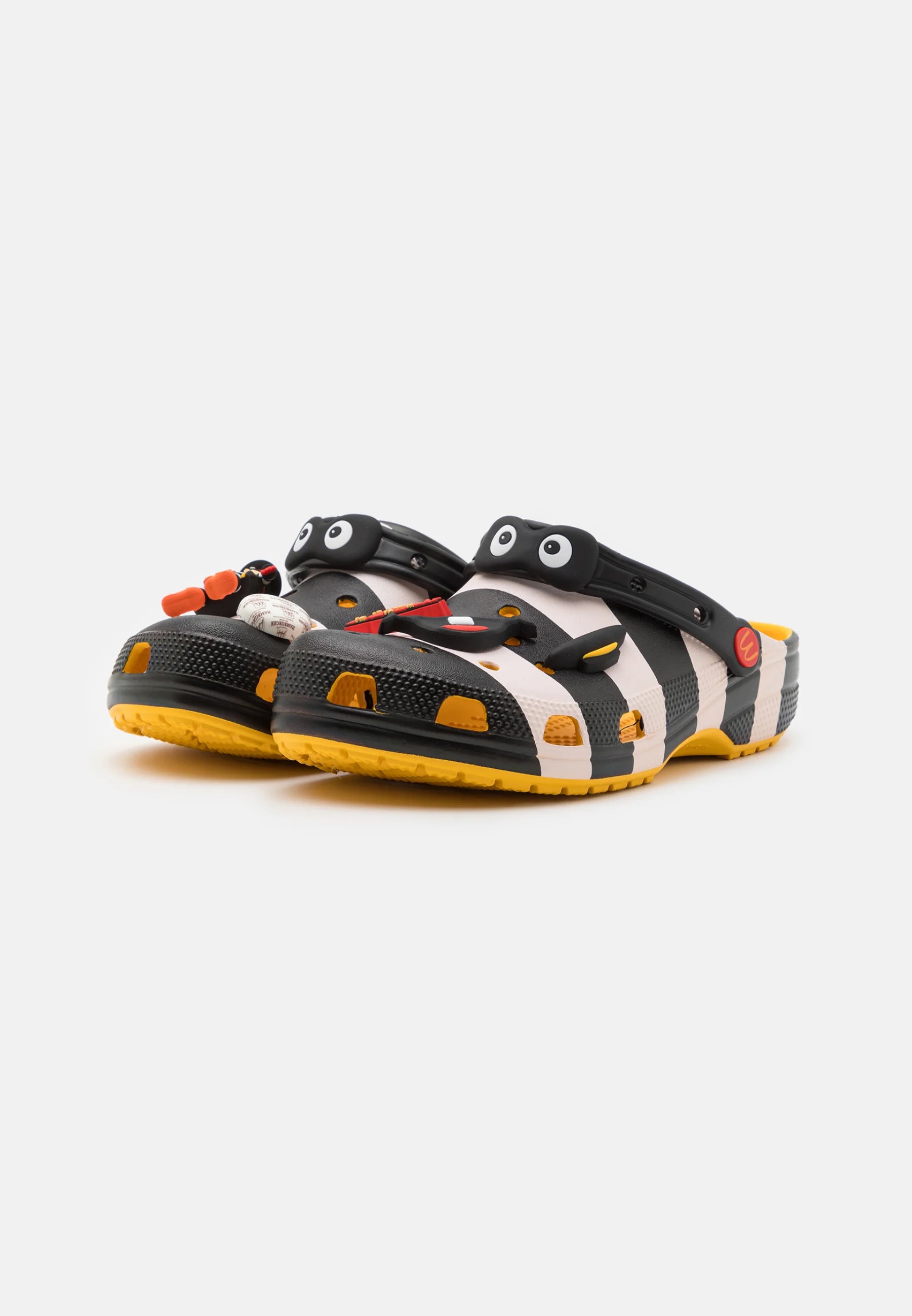 Crocs McDonald’s Classic Hamburglar Unisex Mules – Black, White