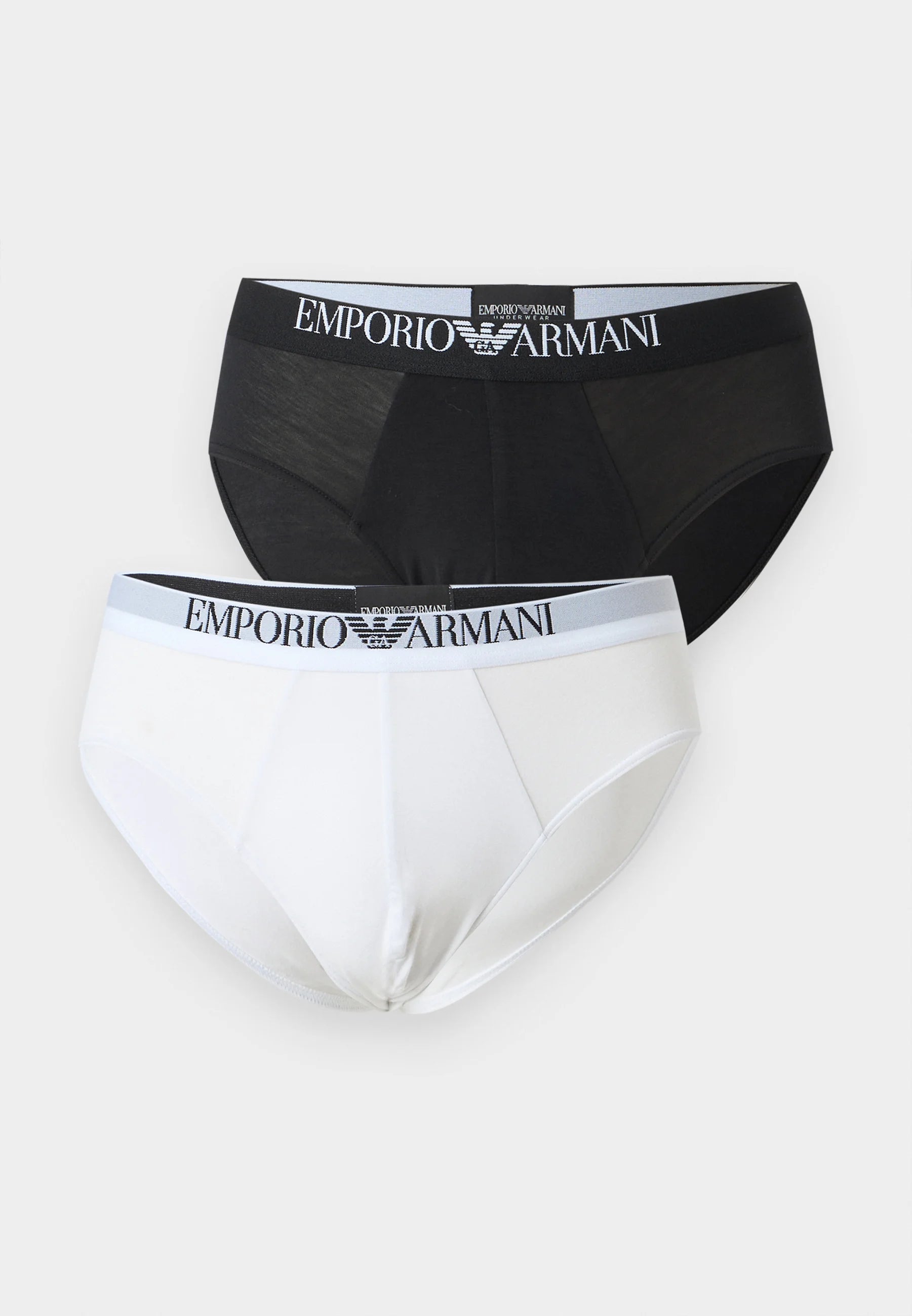 2 pary majtek Emporio Armani – biały, czarny