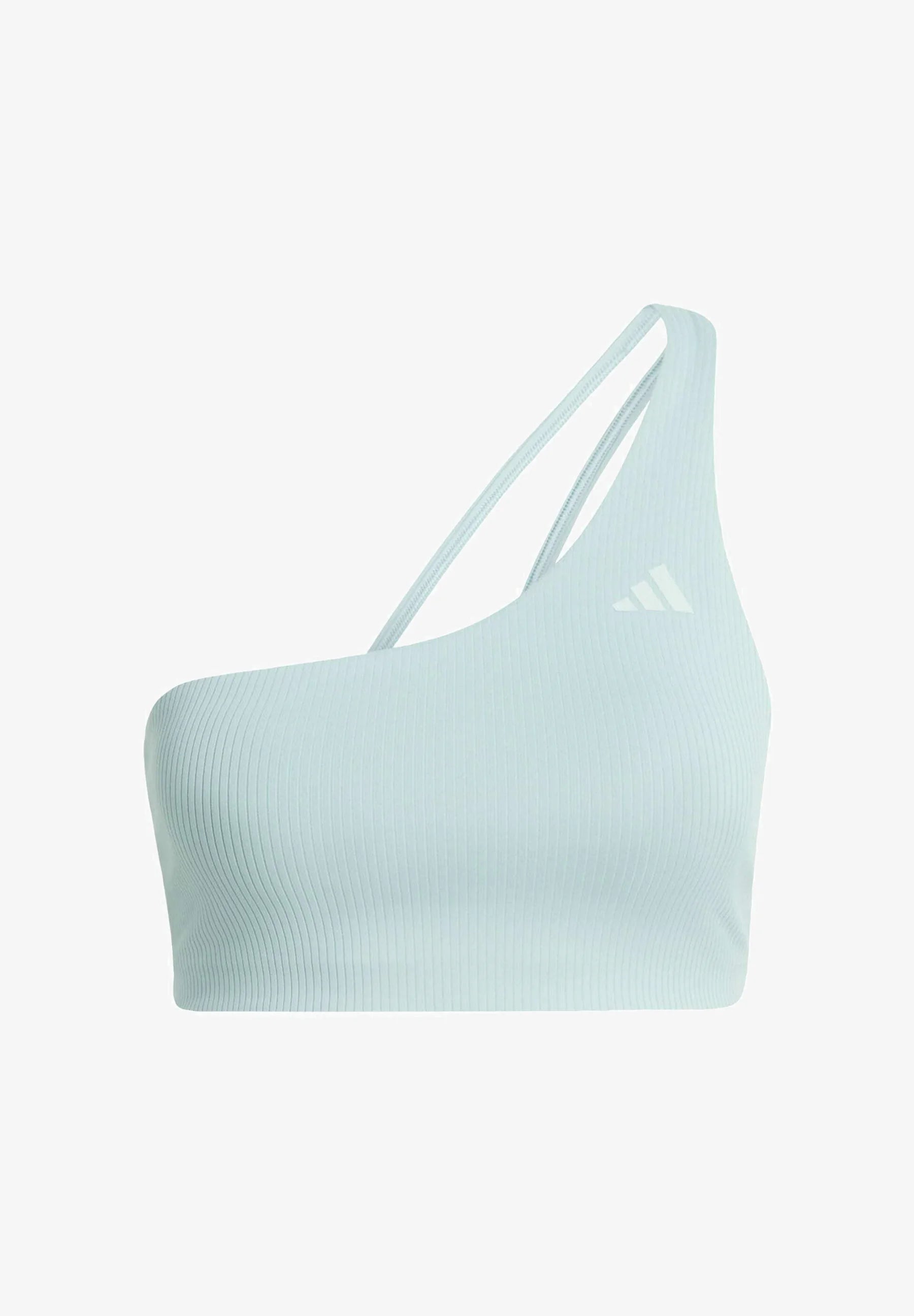 Adidas Performance Optime Workout Rib One Shoulder Light Support Bra – Sage