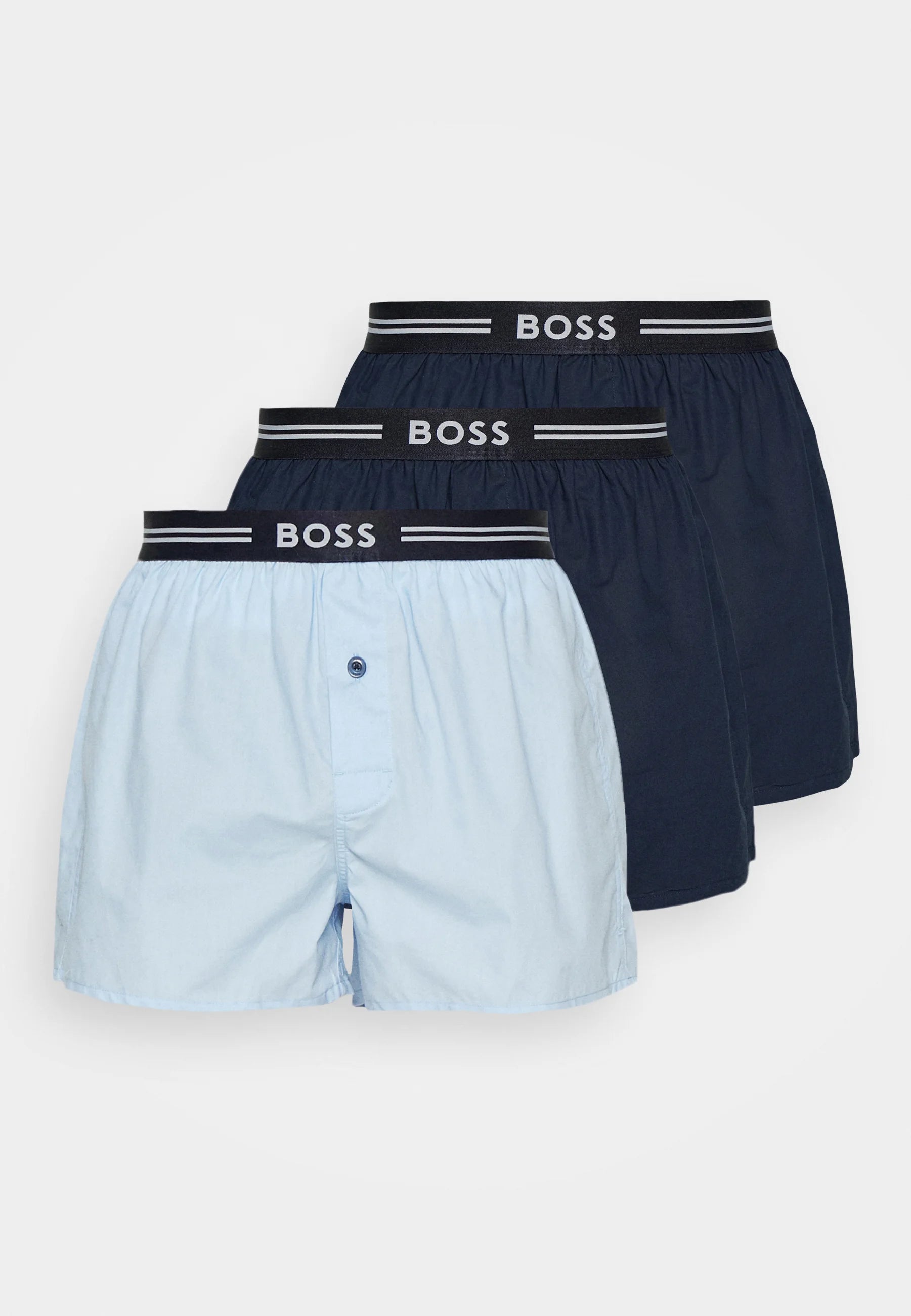 BOSS Lot de 3 boxers – Bleu foncé