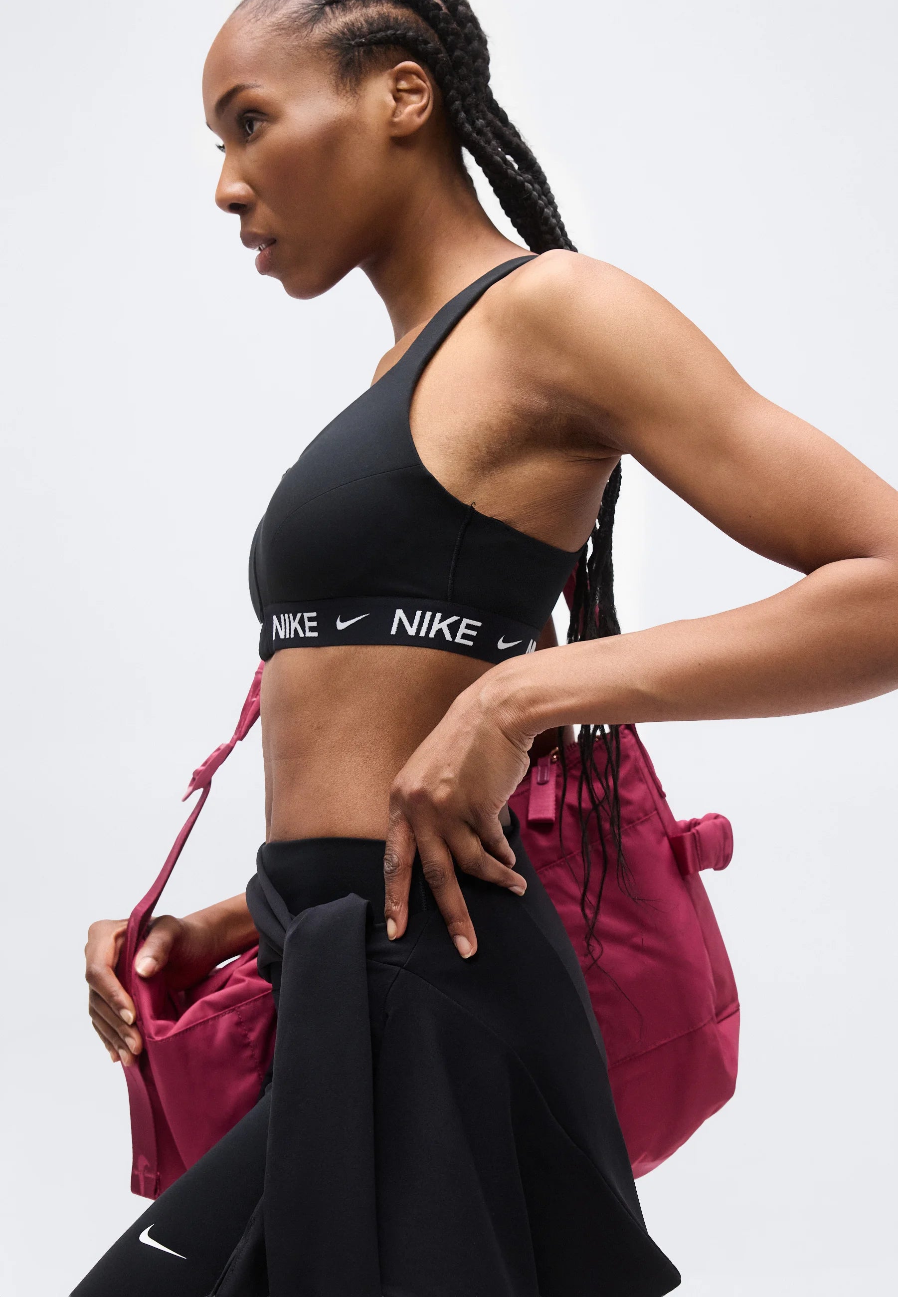 Soutien-gorge de sport Nike Indy Zip à maintien élevé - Noir