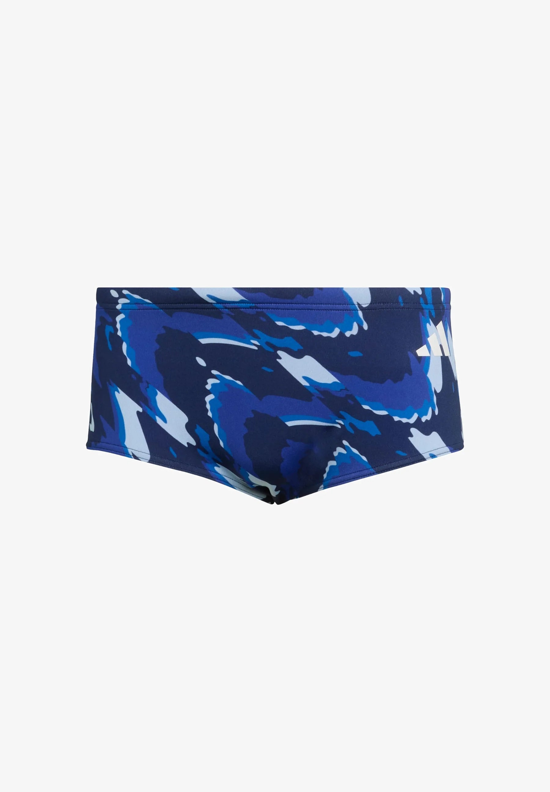 Adidas Performance Ripstream Team Graphic Wide Badehose – Dunkelblau, Halbklares Blau