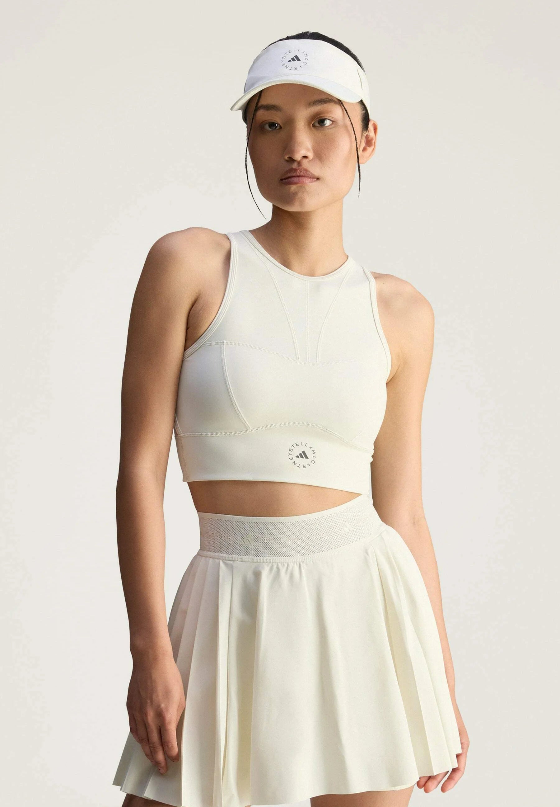 Soutien-gorge de sport Adidas by Stella McCartney Training Crop Medium Support – Almond Milk SMC