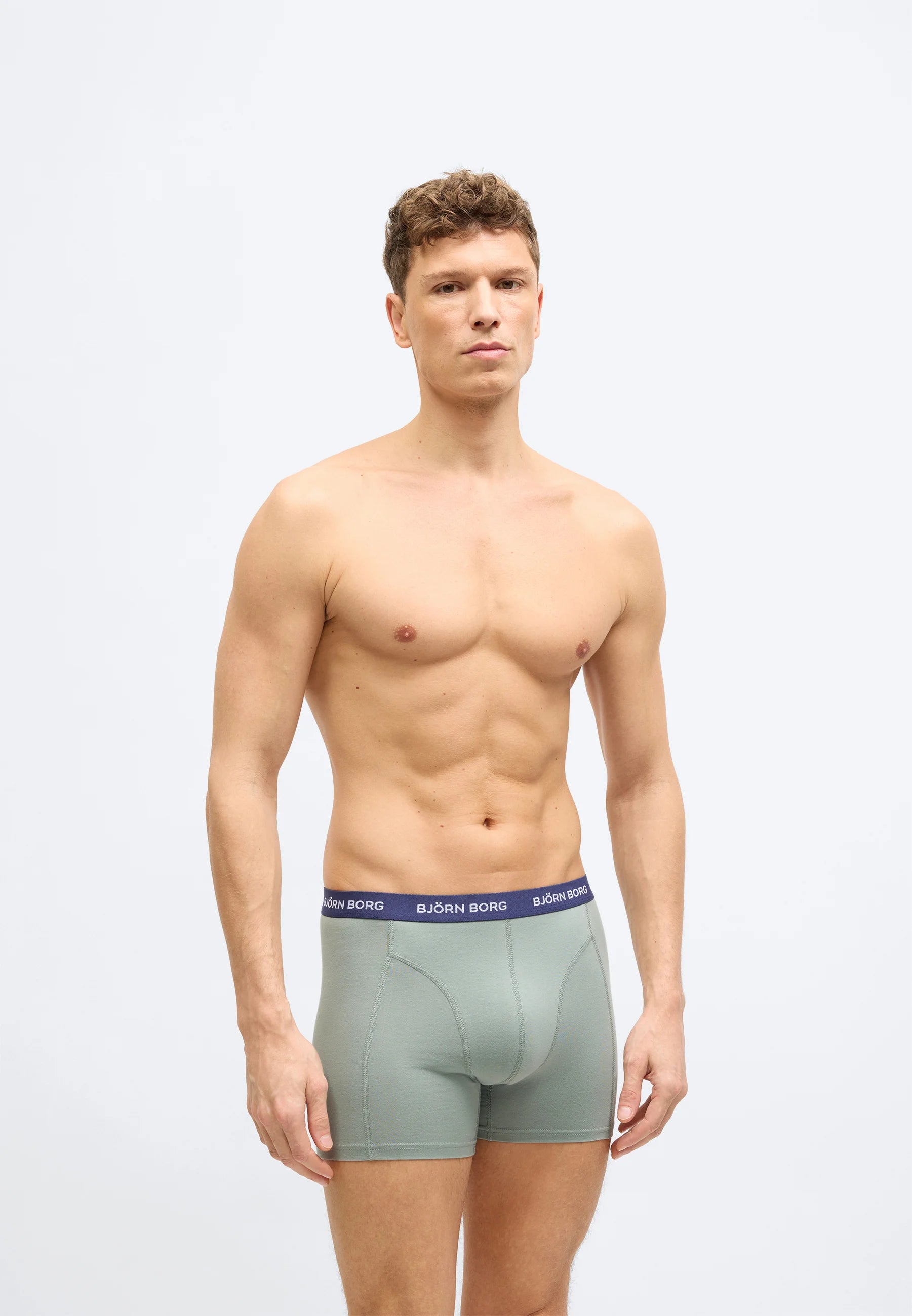 Björn Borg Lot de 5 boxers – Vert, Noir, Bleu