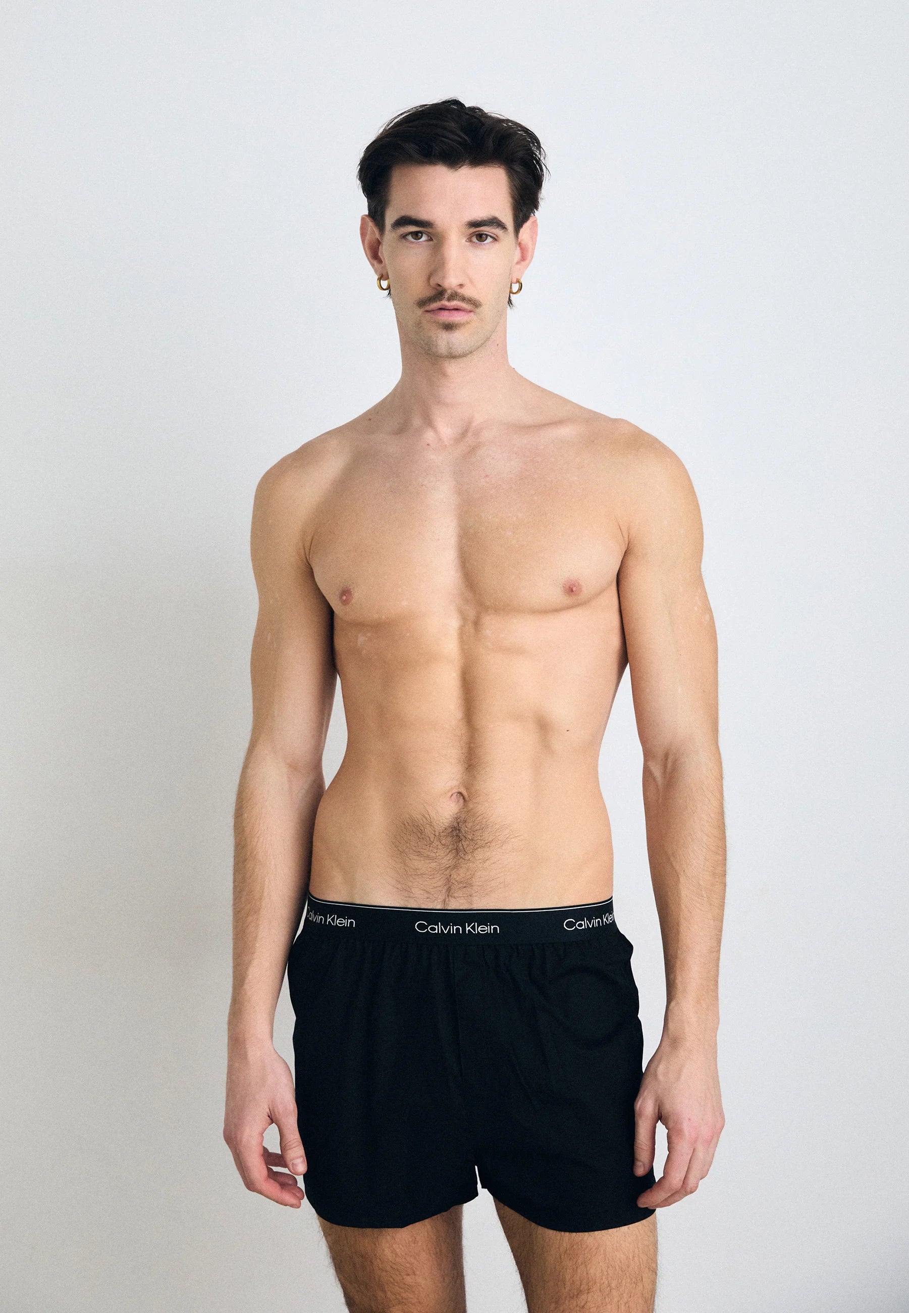 Calvin Klein Icon Cotton Stretch Slim Boxer Shorts – 3 Pack – Black, Glacier, Blue