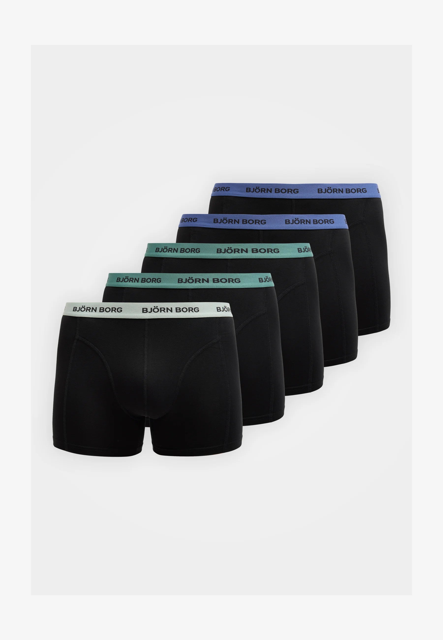 Björn Borg Stretch 5 Pack Trunks – Black