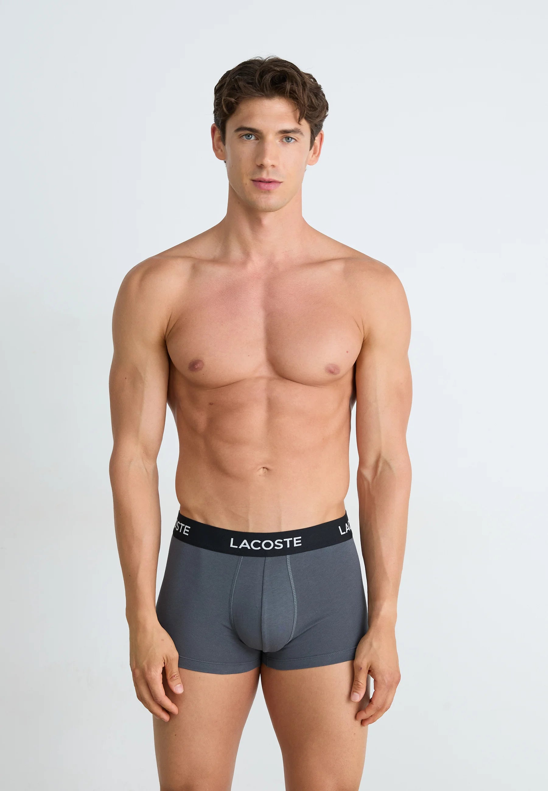 Boxer elasticizzati Lacoste da 7 pezzi: nero, bianco