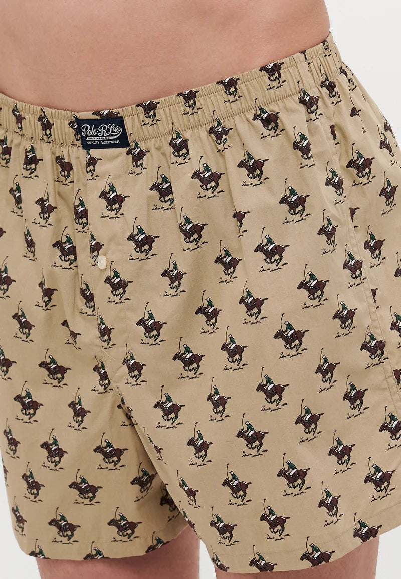 Boxer en coton Polo Ralph Lauren – Pack unique – Kaki