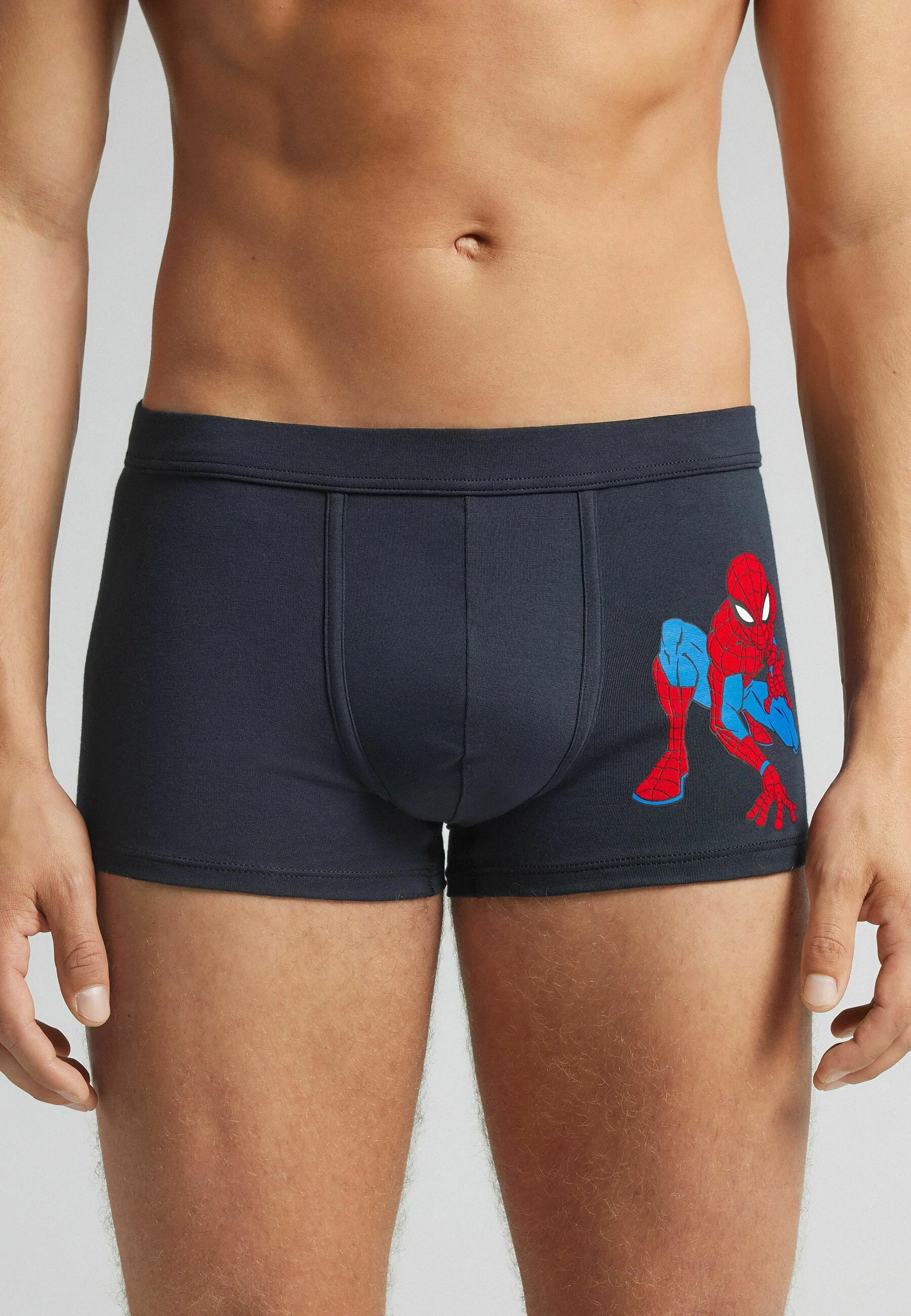 IUMAN Intimissimi Herren-Unterhose mit Spider-Man-Print – Blau