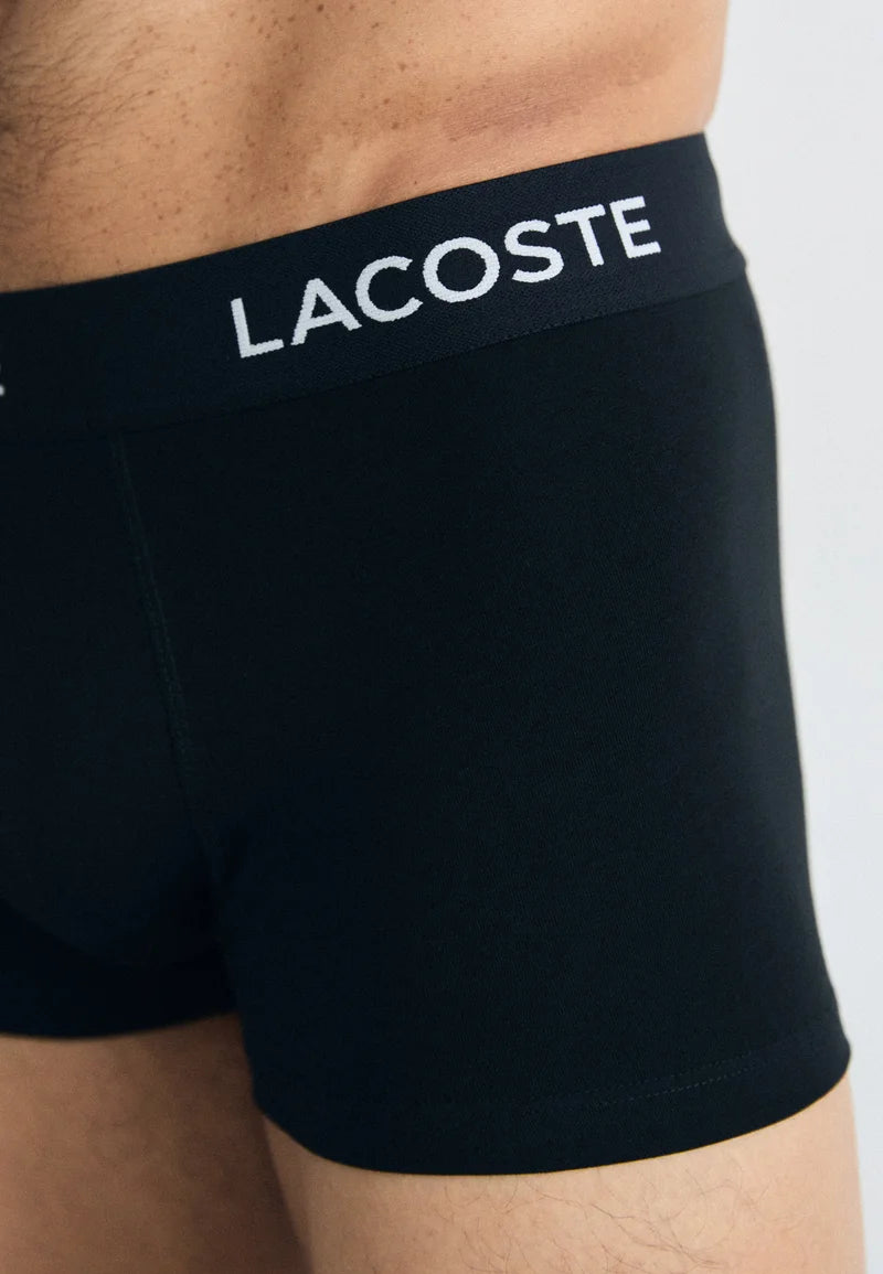 Lacoste 5 Pack Stretch Trunks – Black
