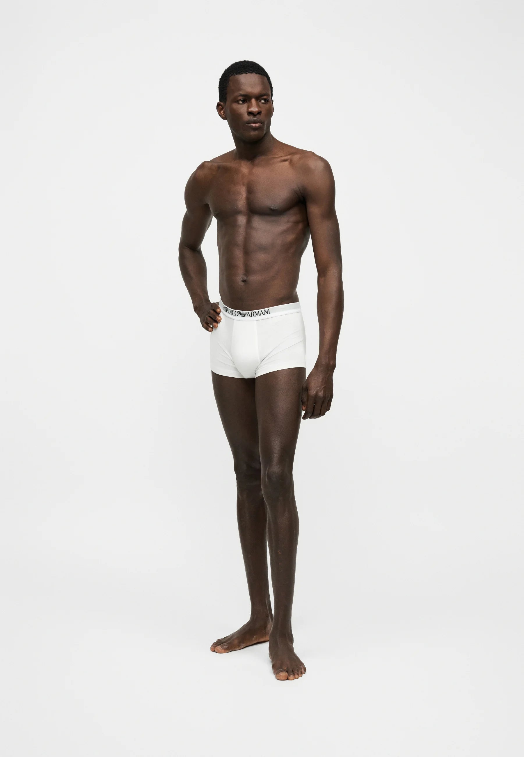 Emporio Armani Trunks 2 Pack – White, Black