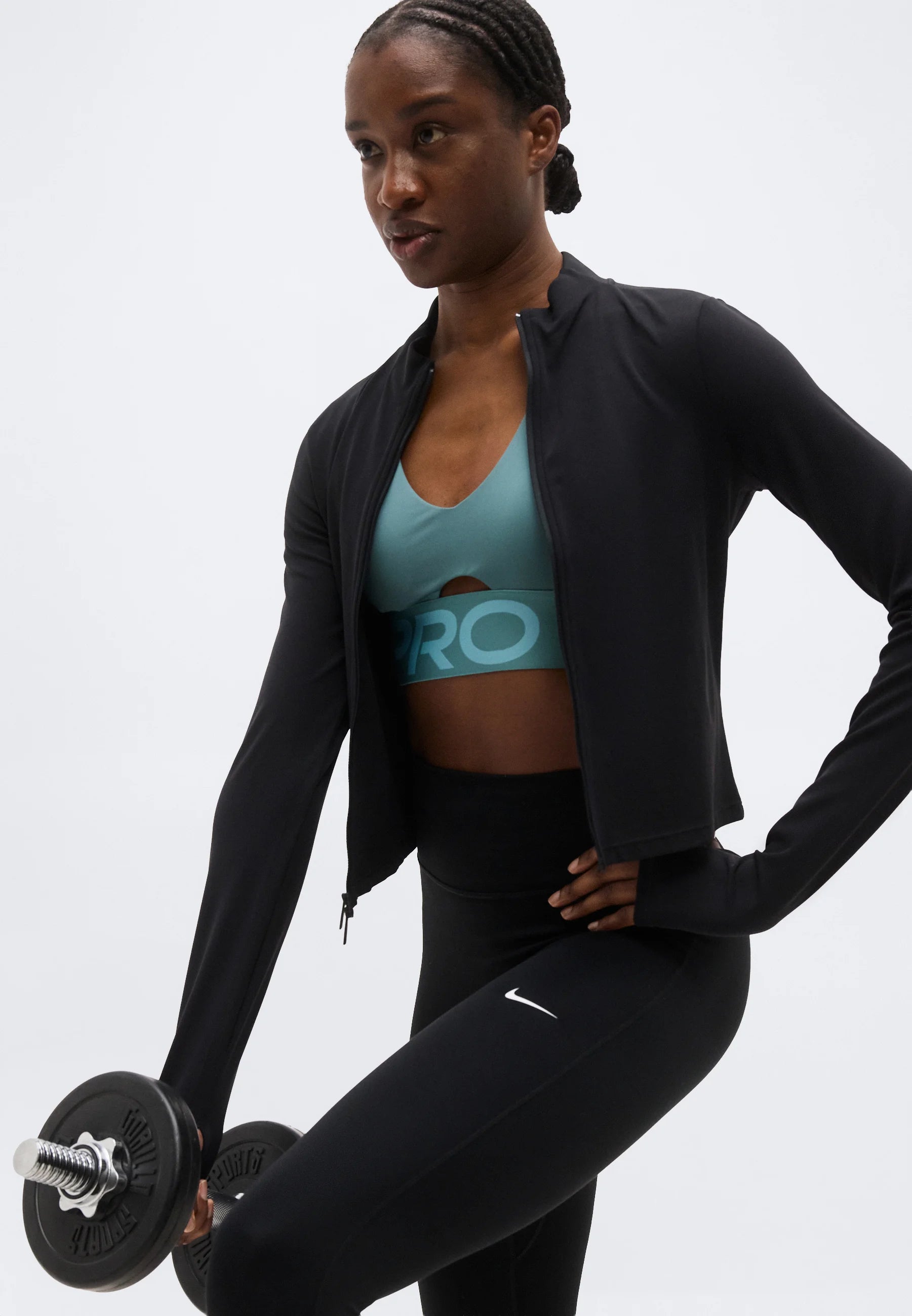 Nike Sculpt Medium Support Sports Bra – Mineral Slate, Denim Turquoise, White