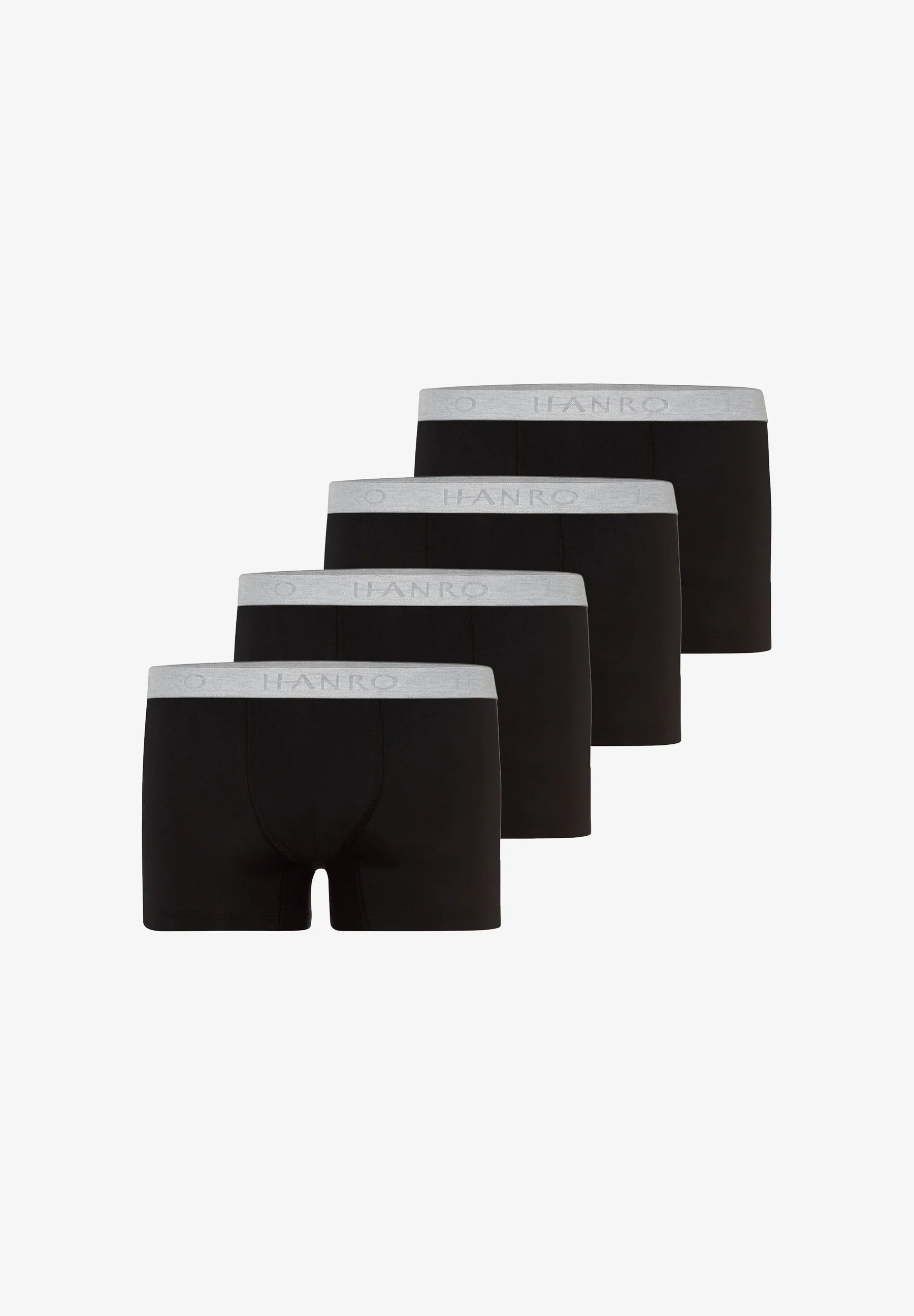 Bavlněné Stretch Trunks HANRO 4 Pack – černé