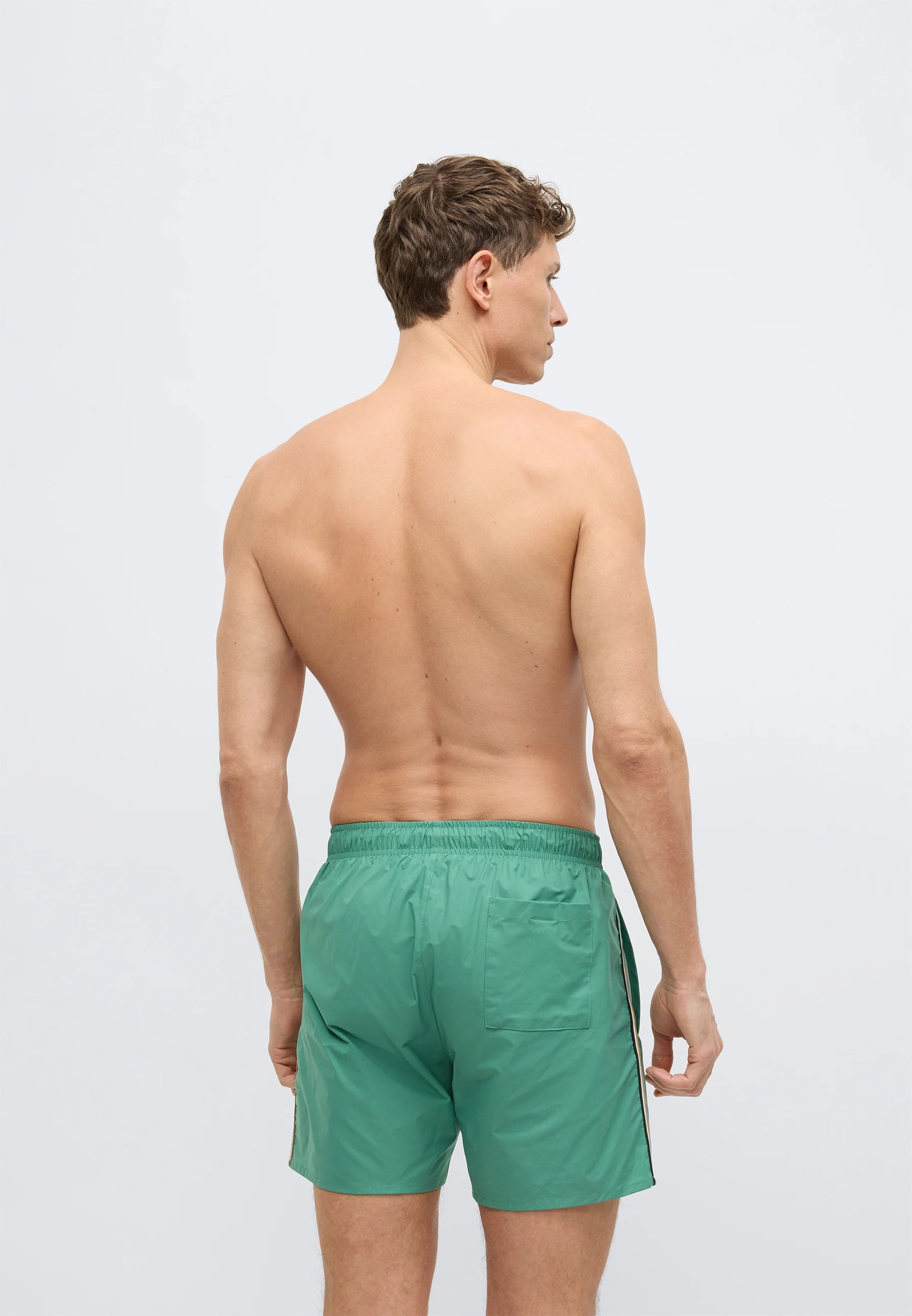 Short de bain BOSS Iconic – Ouvert vert
