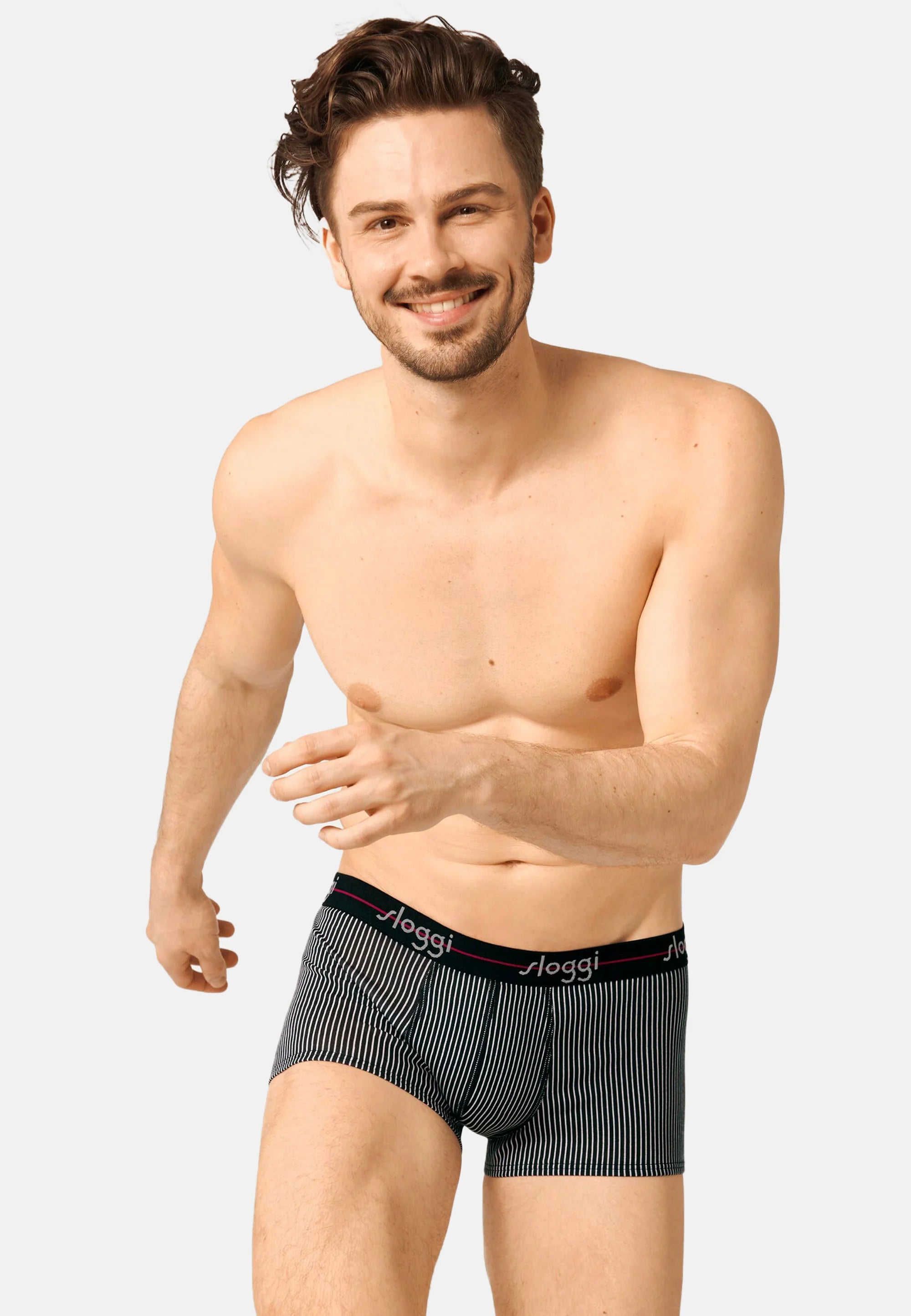 Sloggi-Unterhosen im 6er-Pack – Rot-Dunkel-Kombination