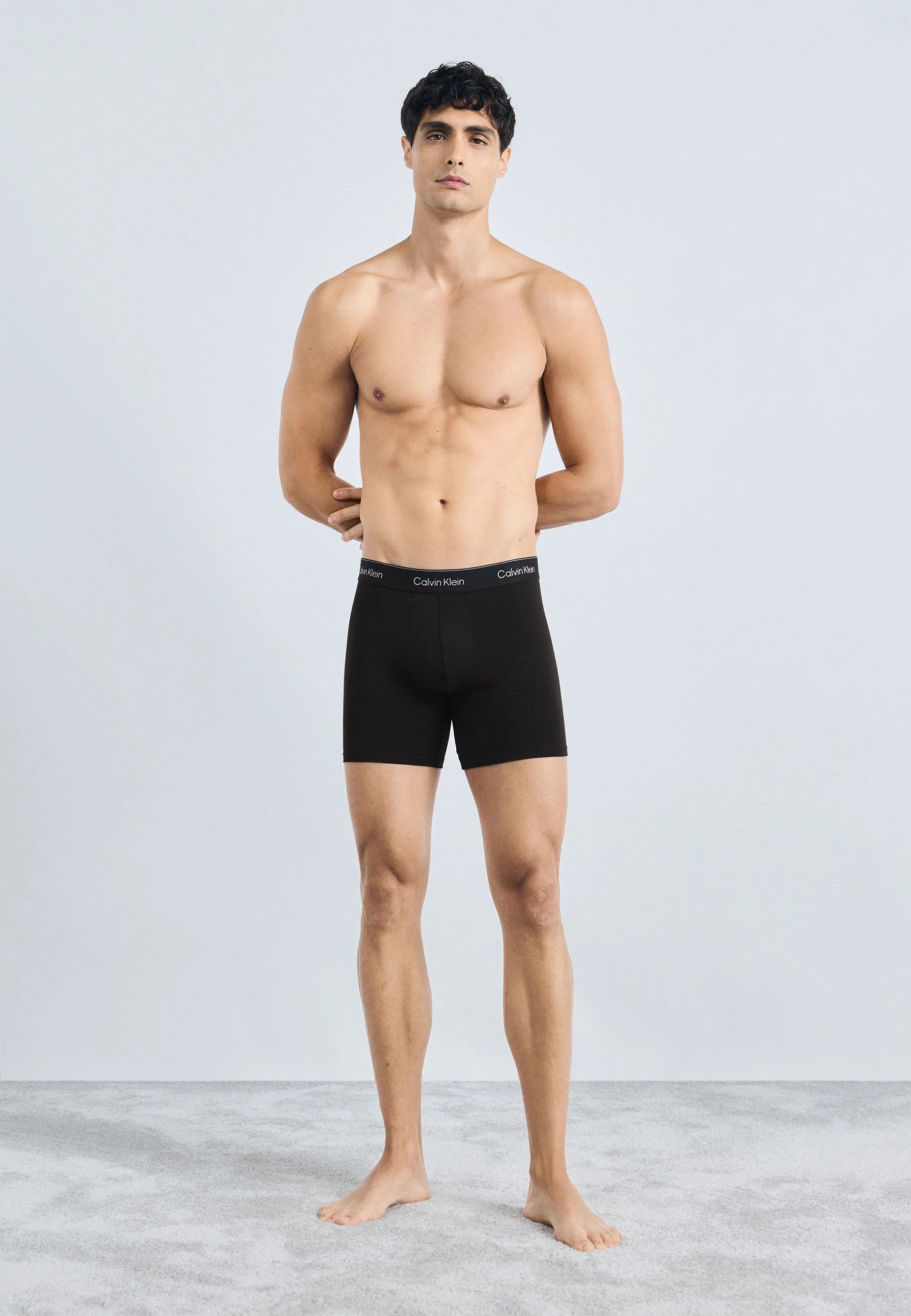 Calvin Klein Icon Cotton Stretch Slips – 3er-Pack – Schwarz
