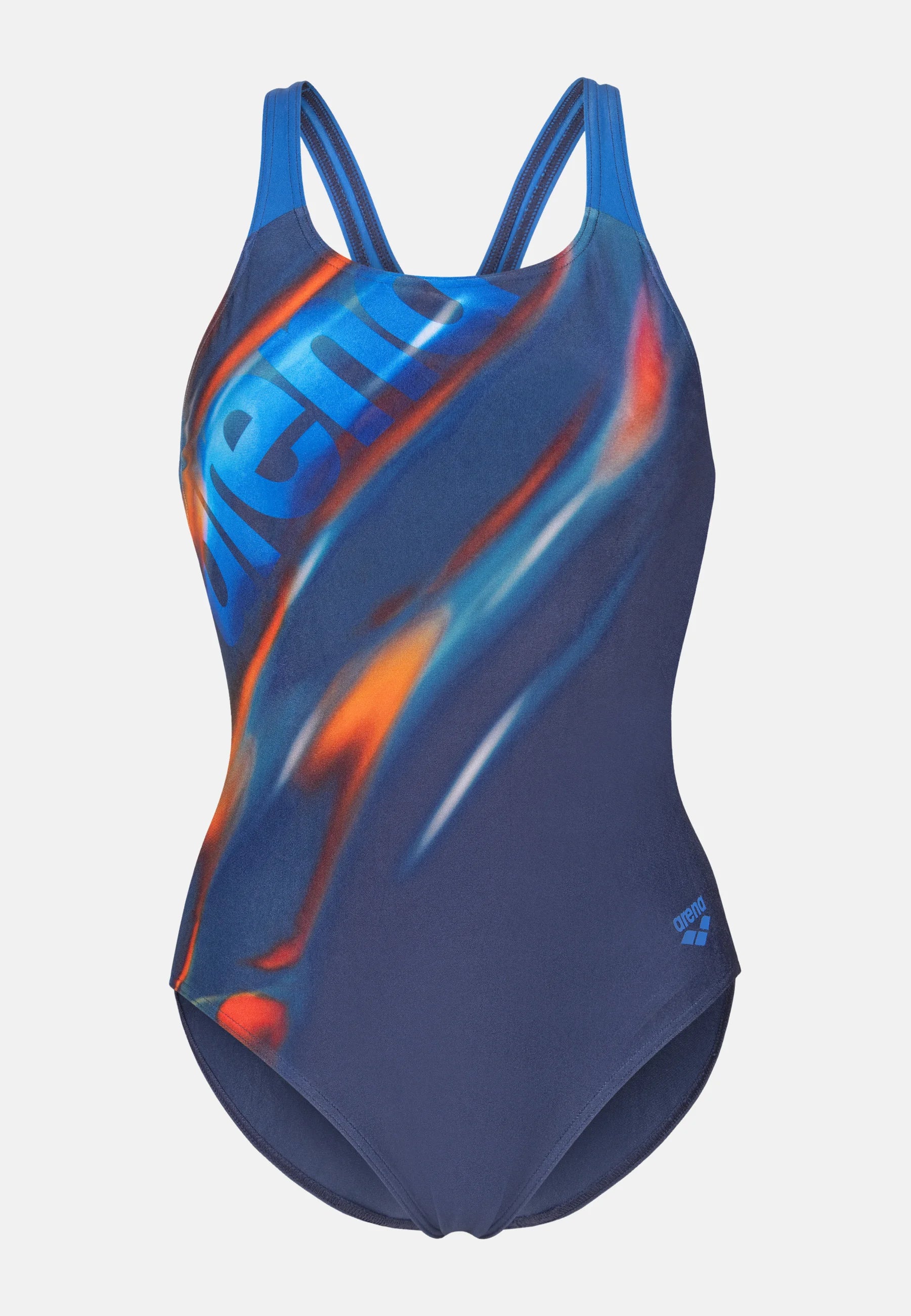 Arena Placement Swim Pro Back One-Piece Swimsuit – Navy Multi, Royal