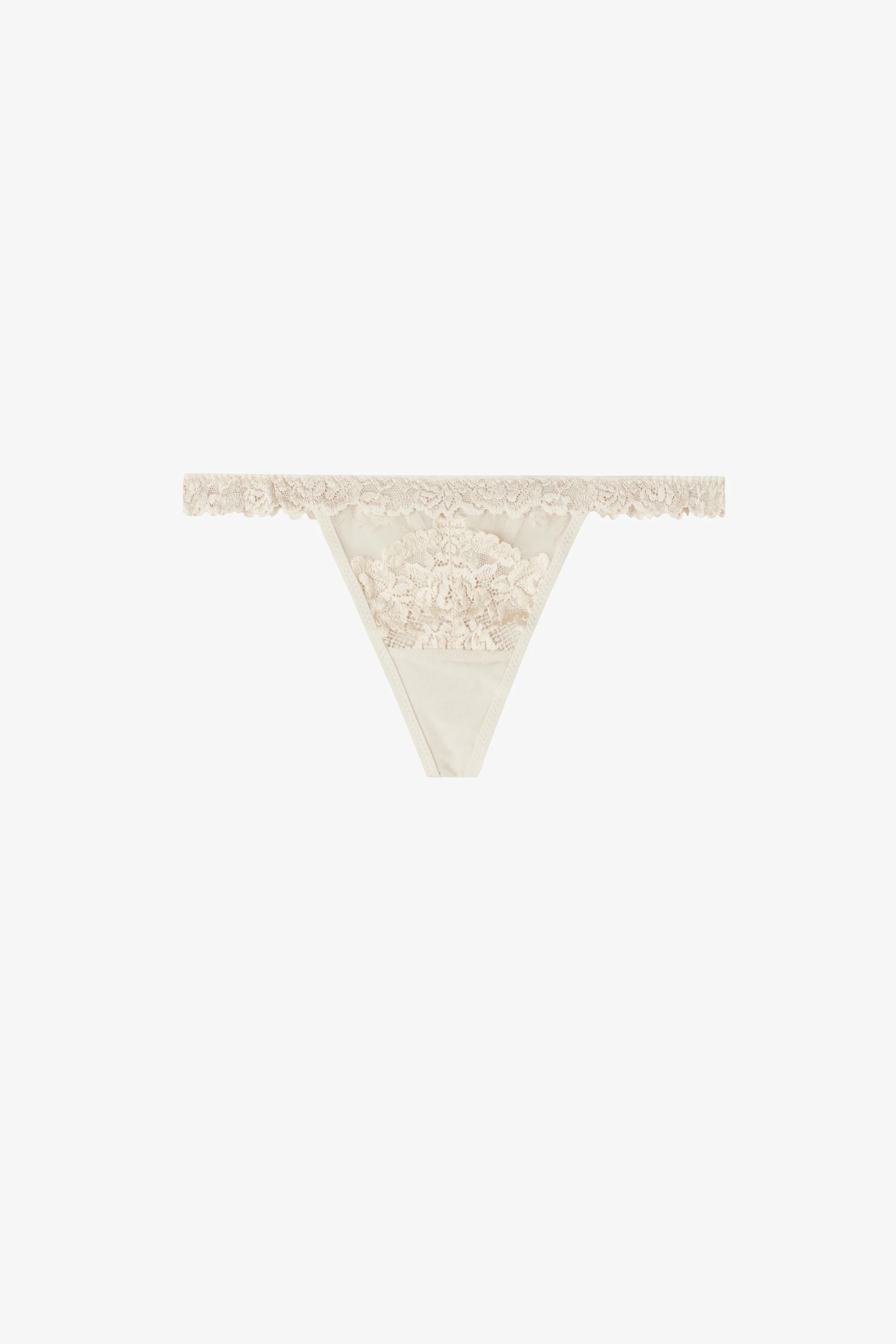 Stringi Intimissimi Pretty Flowers z bocznymi paskami – cętkowany beż