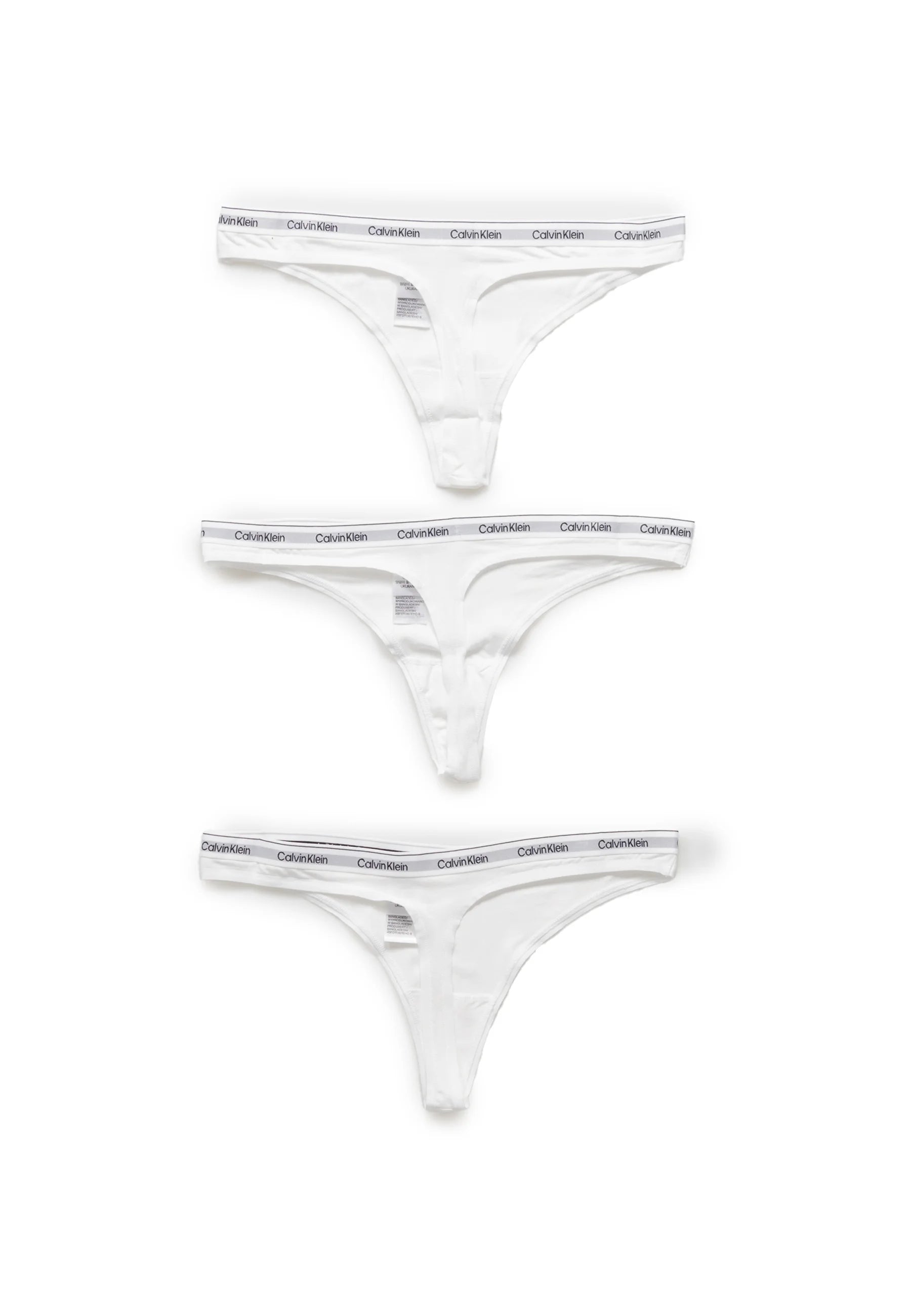 Lot de 3 tongs Calvin Klein Modern Logo - Blanc