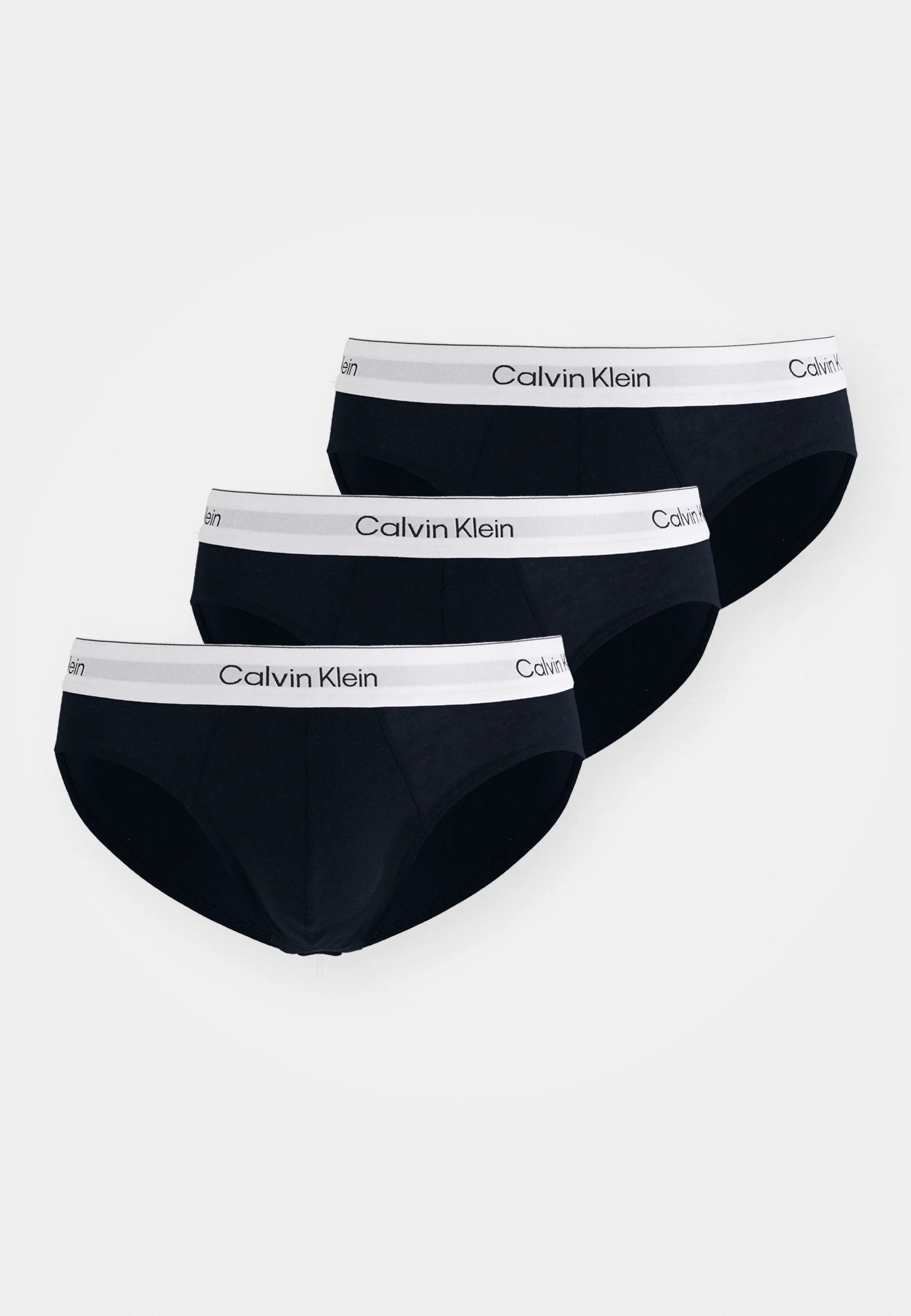 Kalhotky Calvin Klein Icon Cotton Stretch Hip slips – 3 Pack – Black