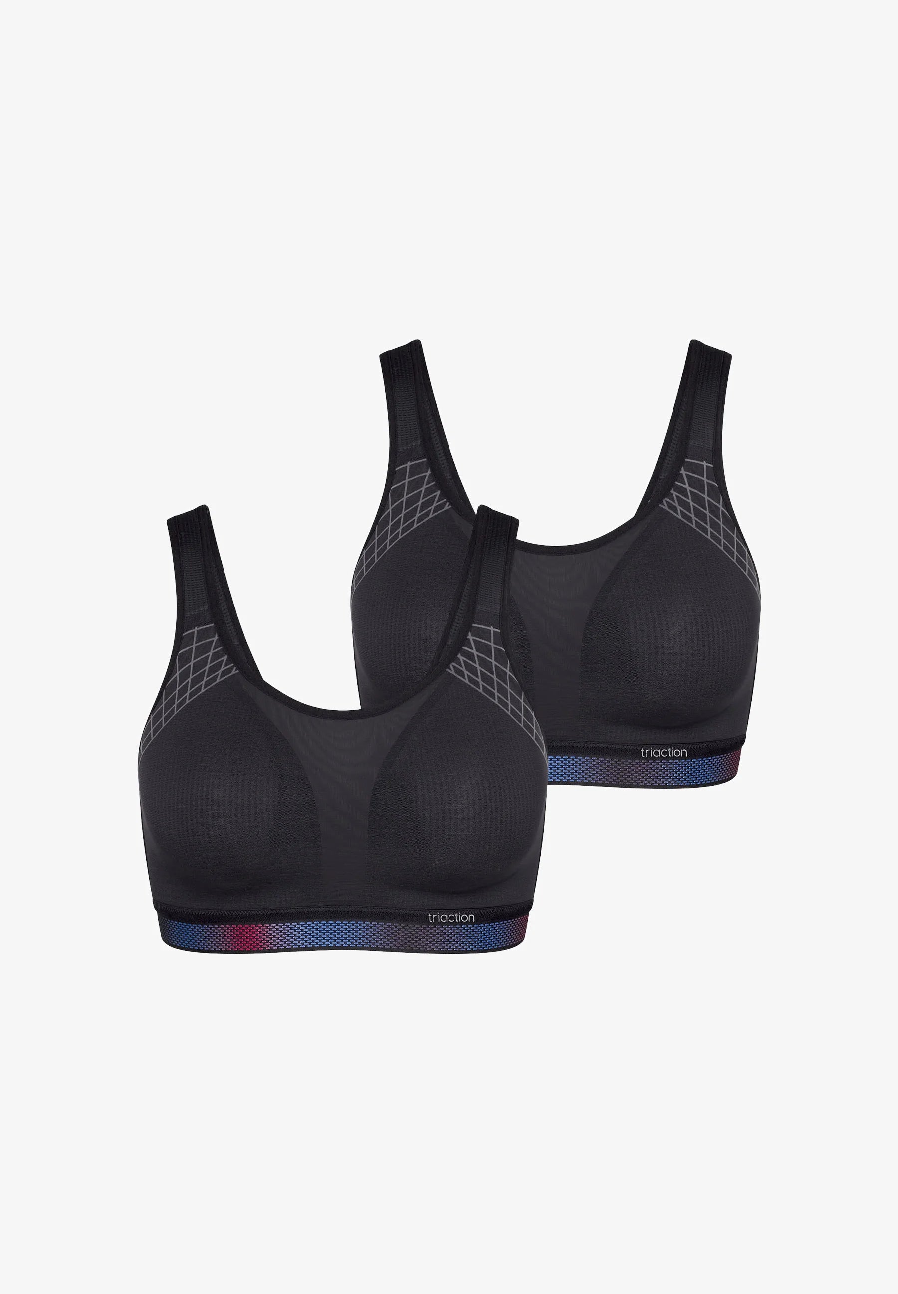 Triumph Action Cardio Flow Bustier 2 Pack – černá
