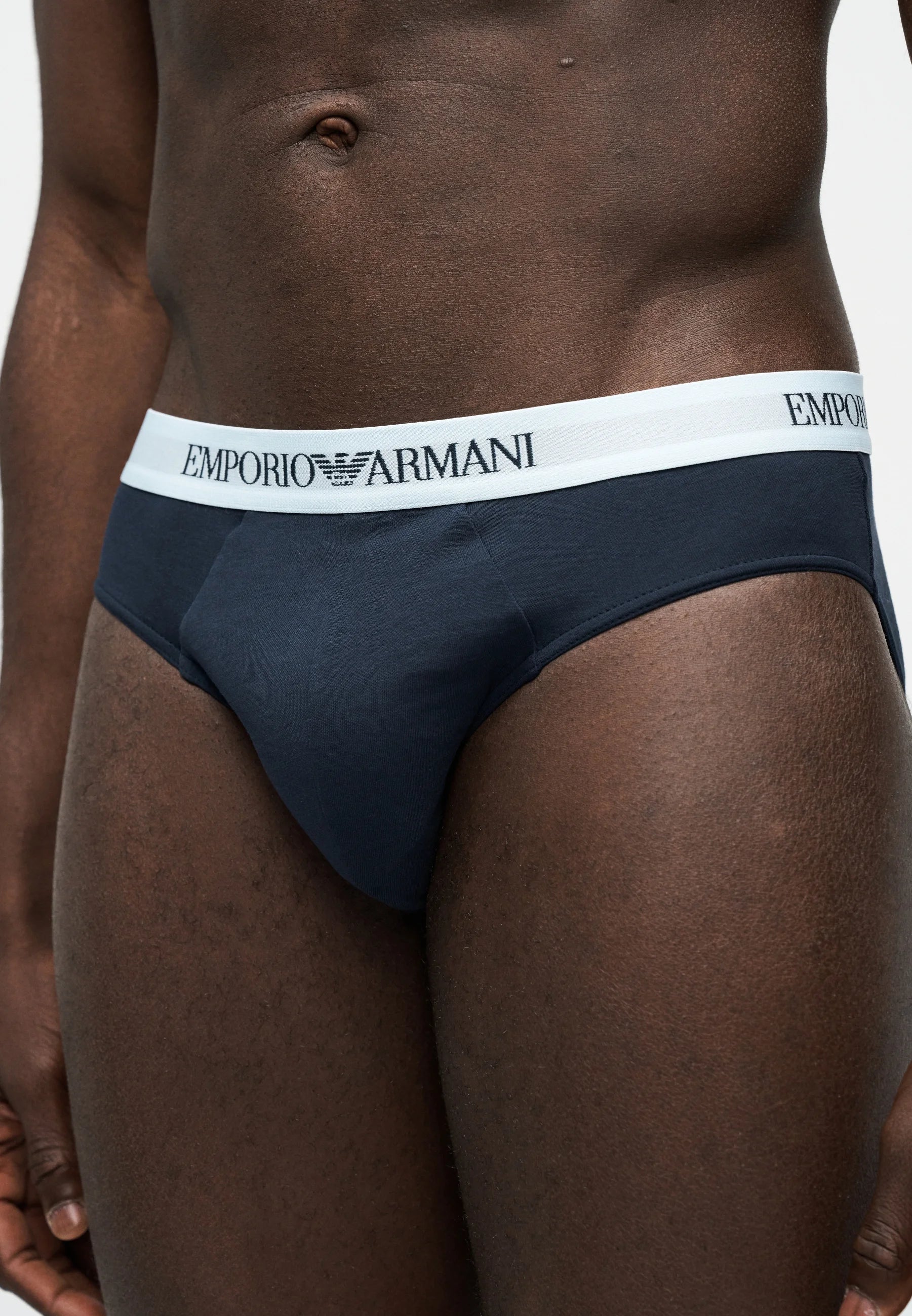 Emporio Armani 3 Pack Briefs – Blue