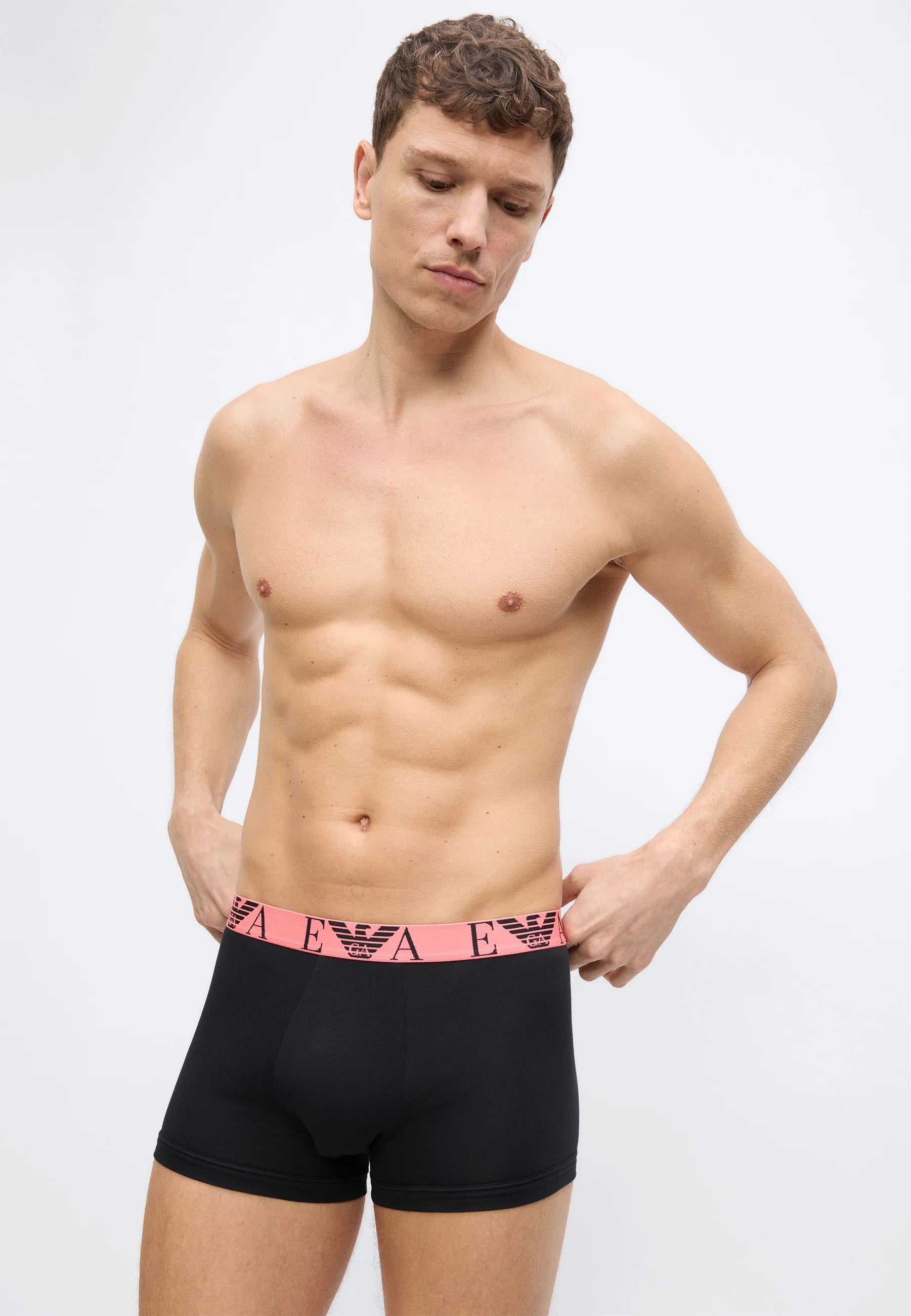 Emporio Armani BOLD Monogram 6er-Pack Unterhosen – Schwarz, Blau