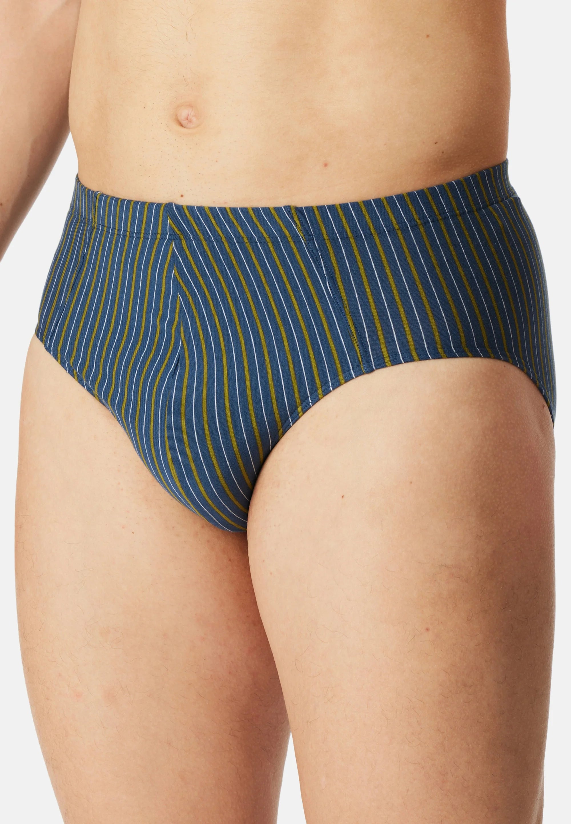 Schiesser 95 5 Essentials Cotton 9 Pack Mini Briefs – Dark Blue, Green