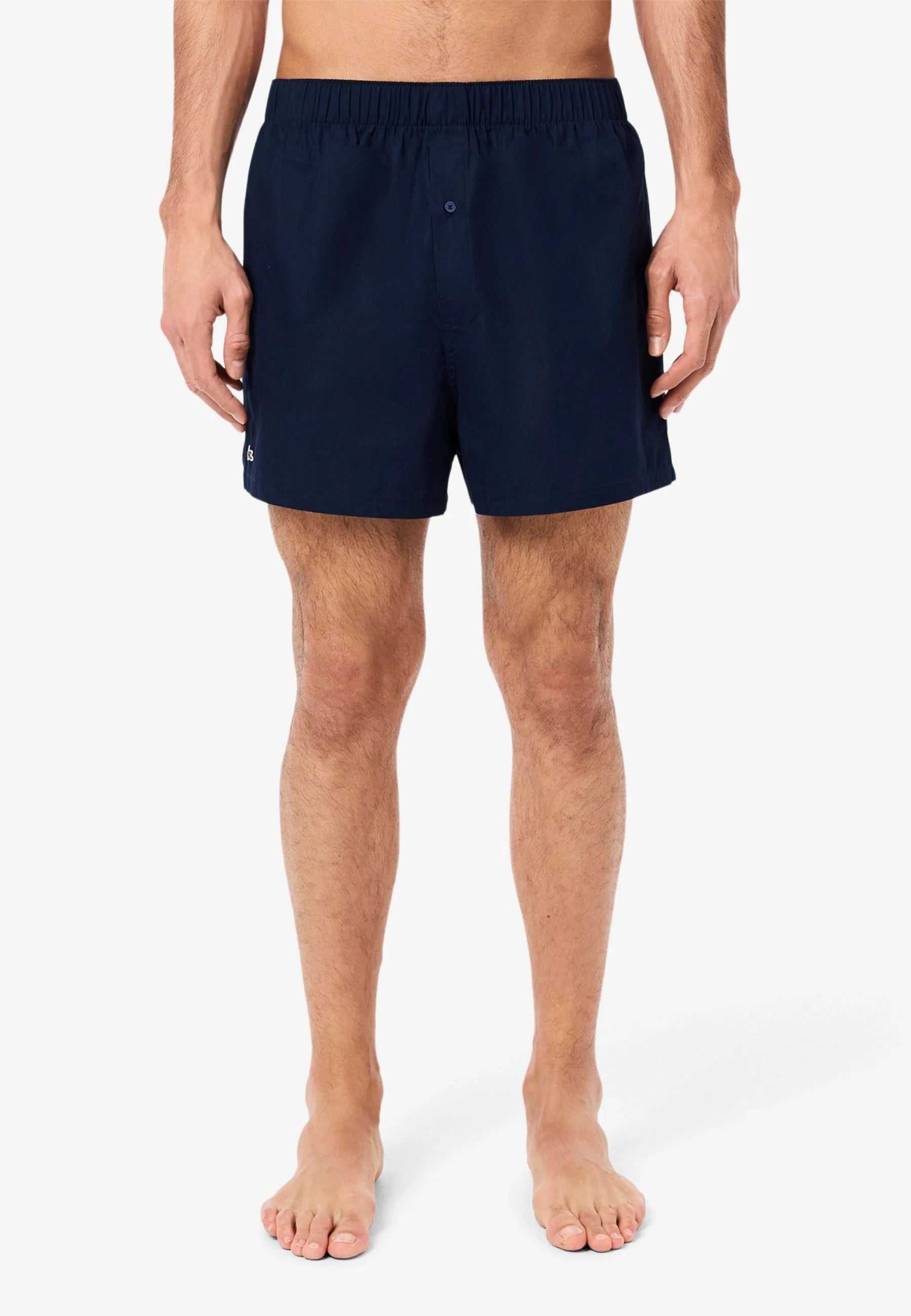 Boxer larghi della biancheria intima Lacoste: blu navy, bianco