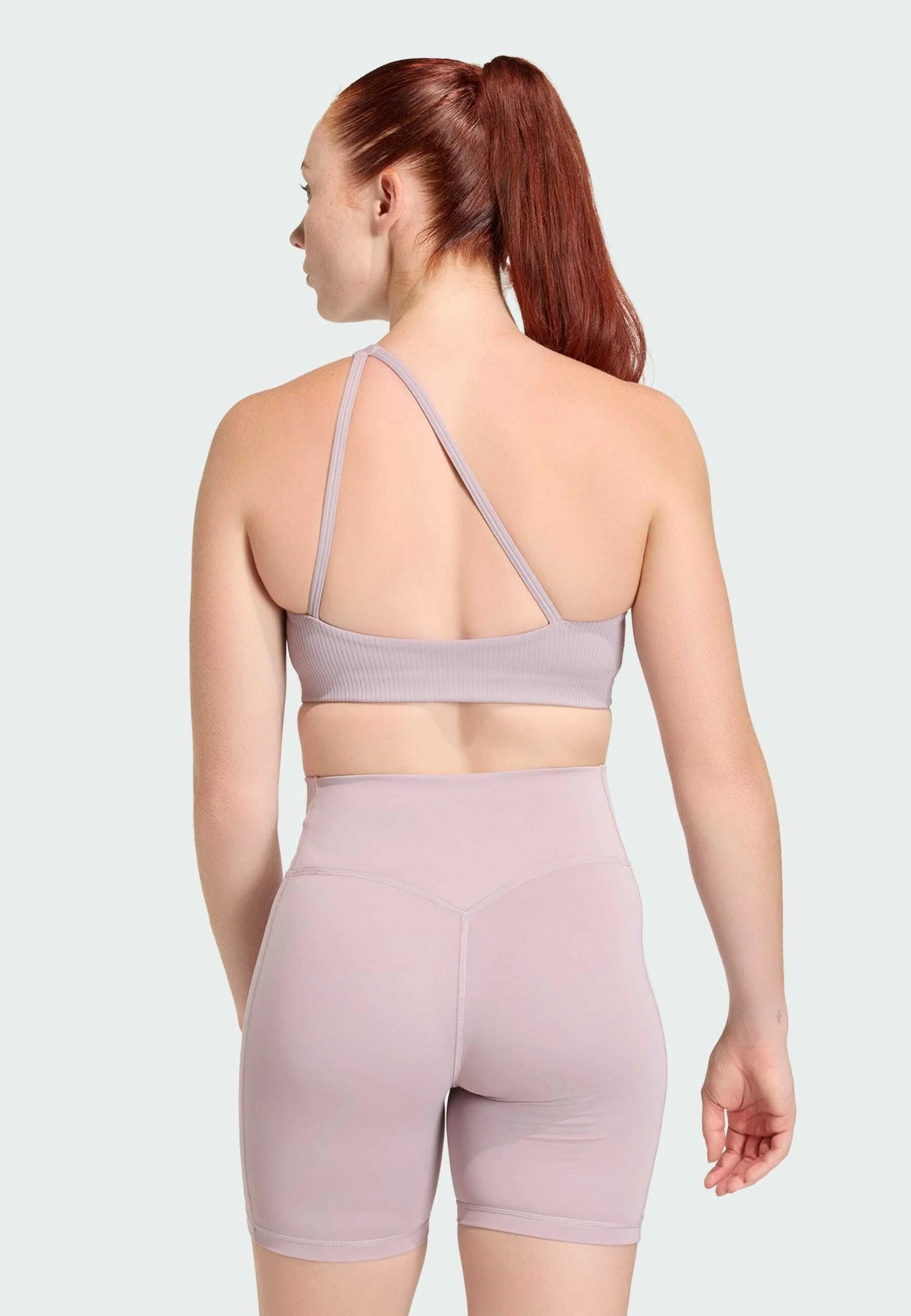 Adidas Performance Optime Workout Rib One Shoulder Light Support Bra – Preloved Fig