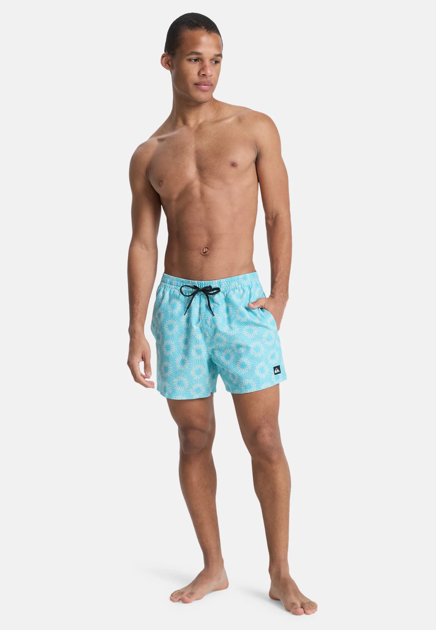 Plavkové šortky Quiksilver Everyday Printed Volley 15 – modrý potisk