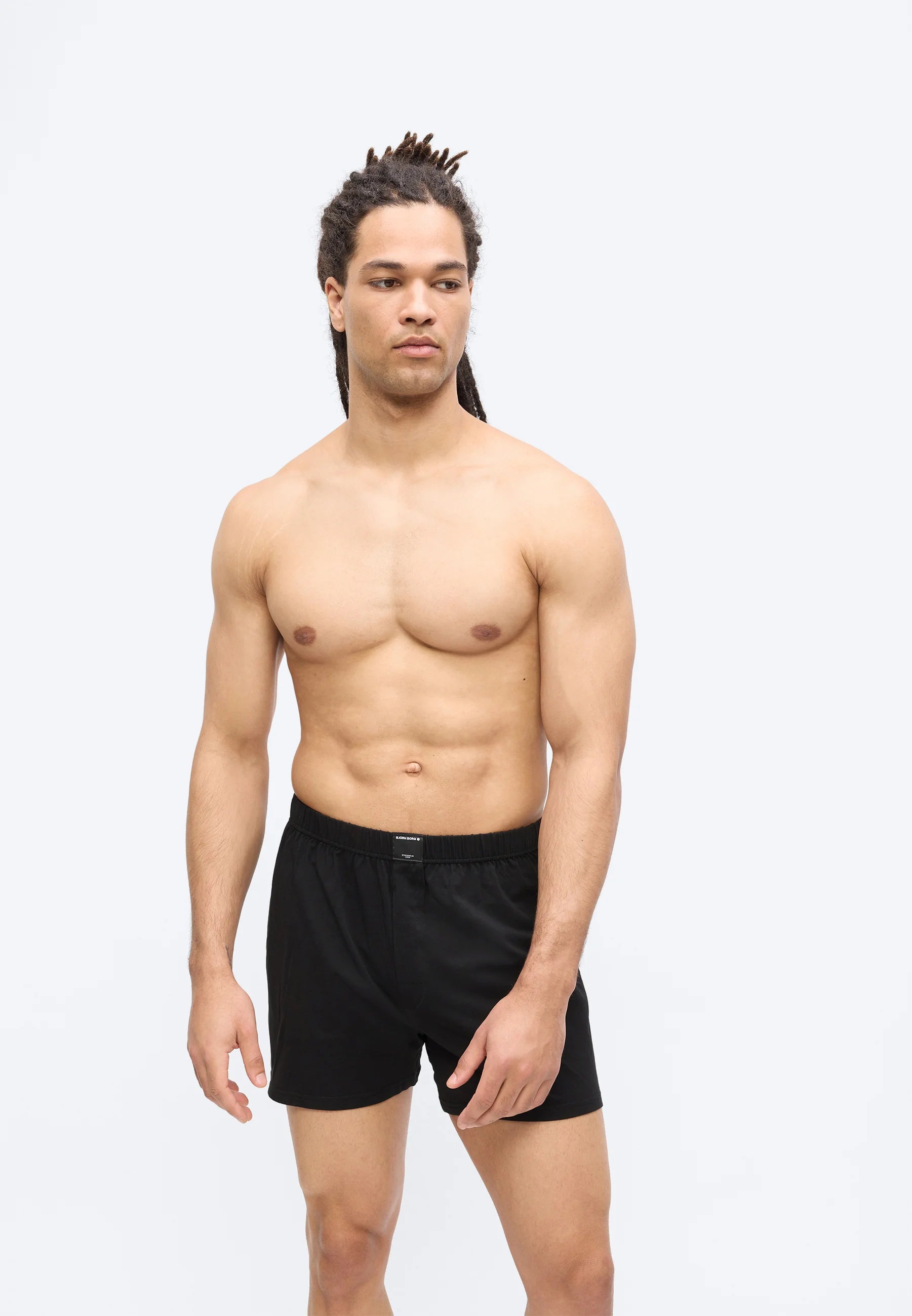 Björn Borg Stretch 3 Pack Boxer Shorts – Black, Green, Light Blue
