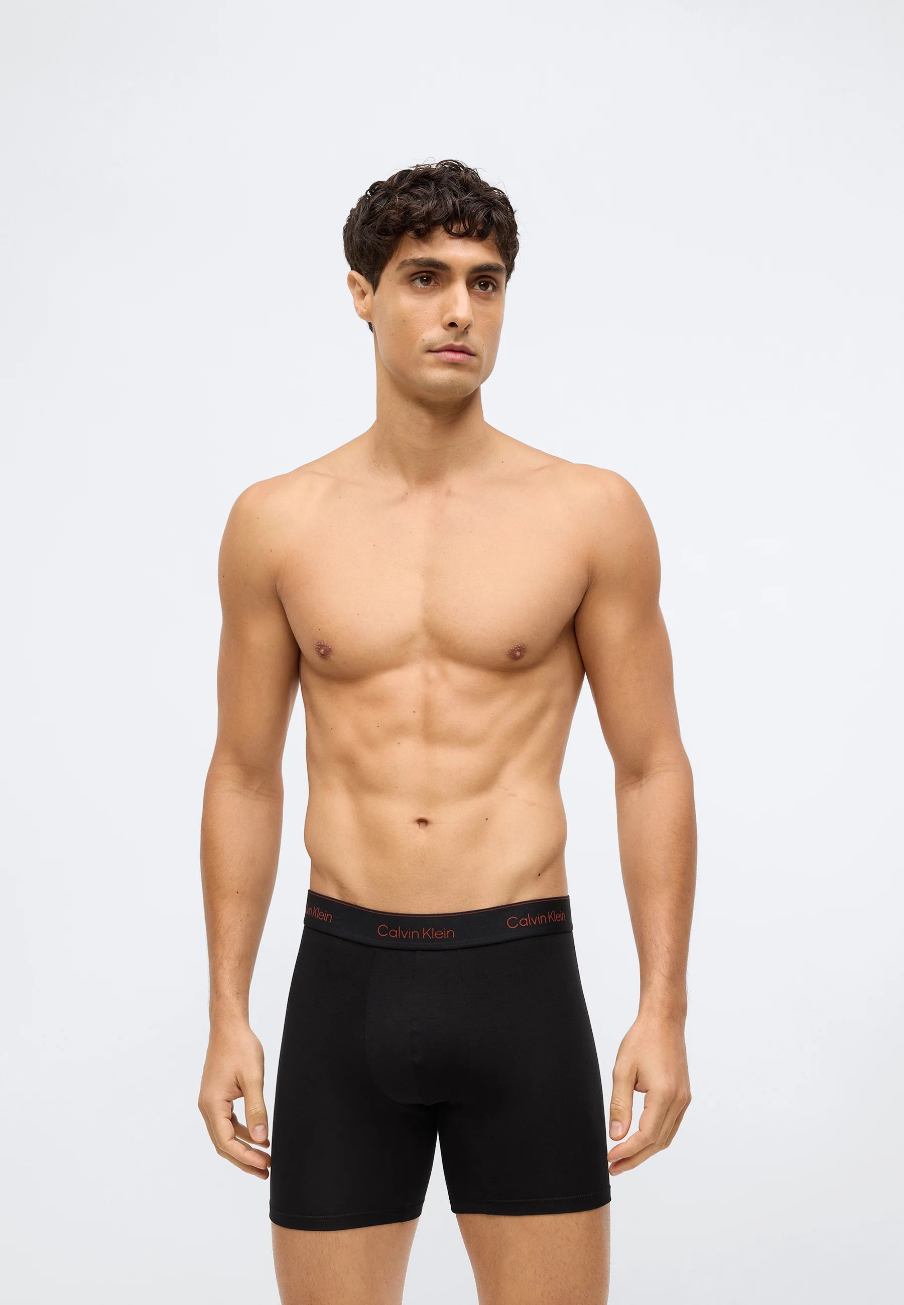 Calvin Klein Icon Cotton Stretch Slips – 3er-Pack – Schwarz