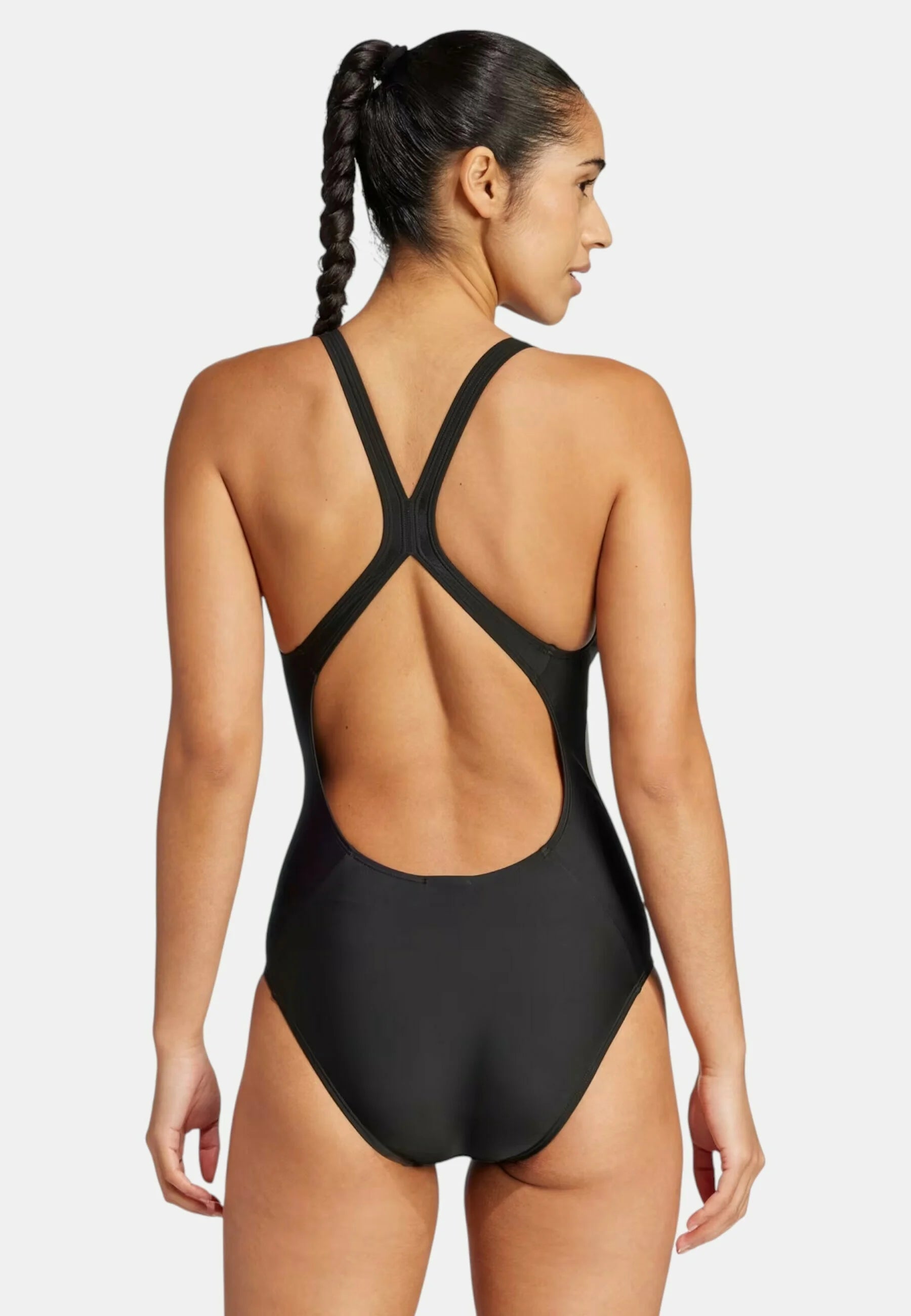 Maillot de bain une pièce Adidas 3-Stripes C-Back Performance – Noir