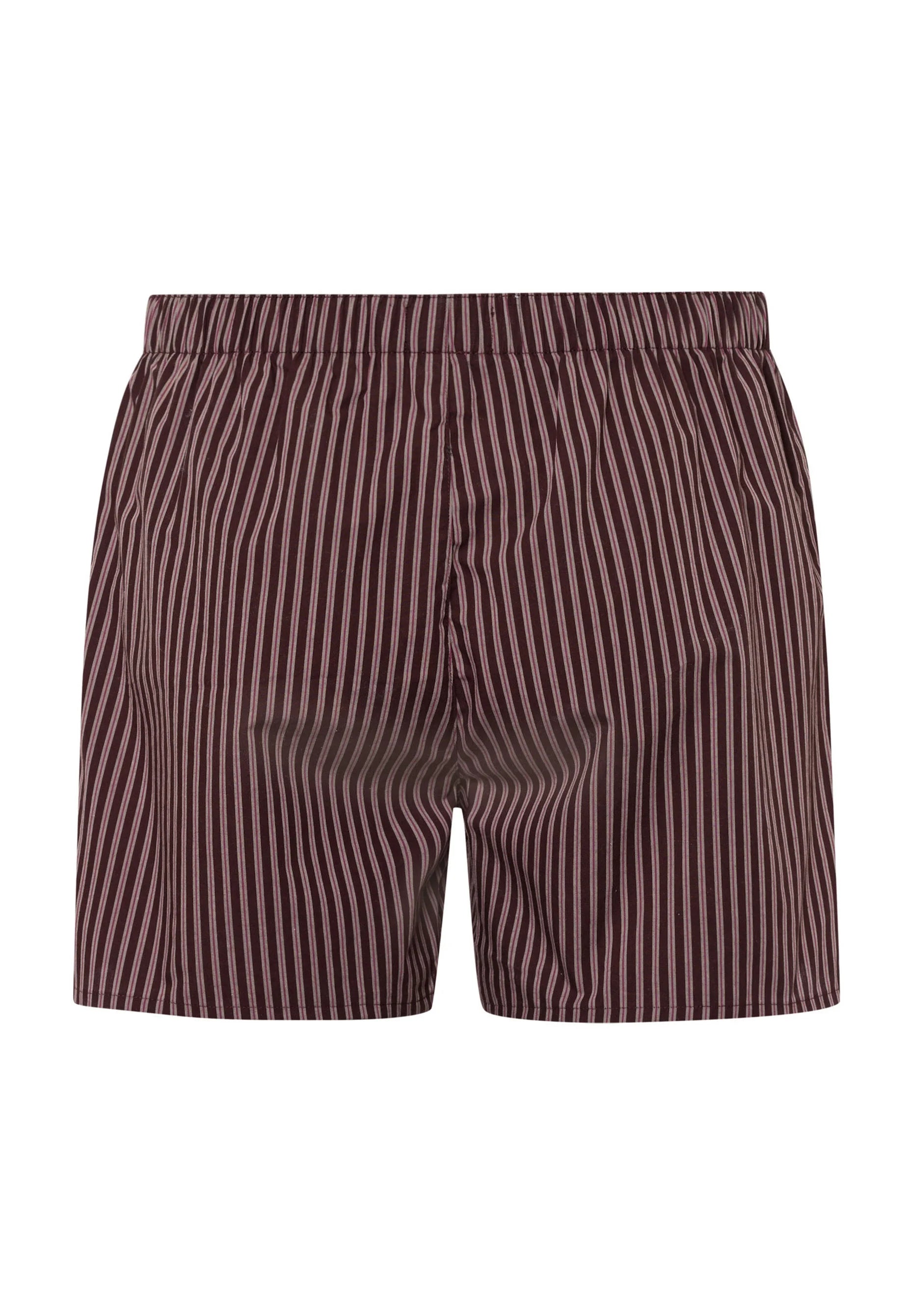 Boxerky HANRO FANCY – Dark Wine Stripe