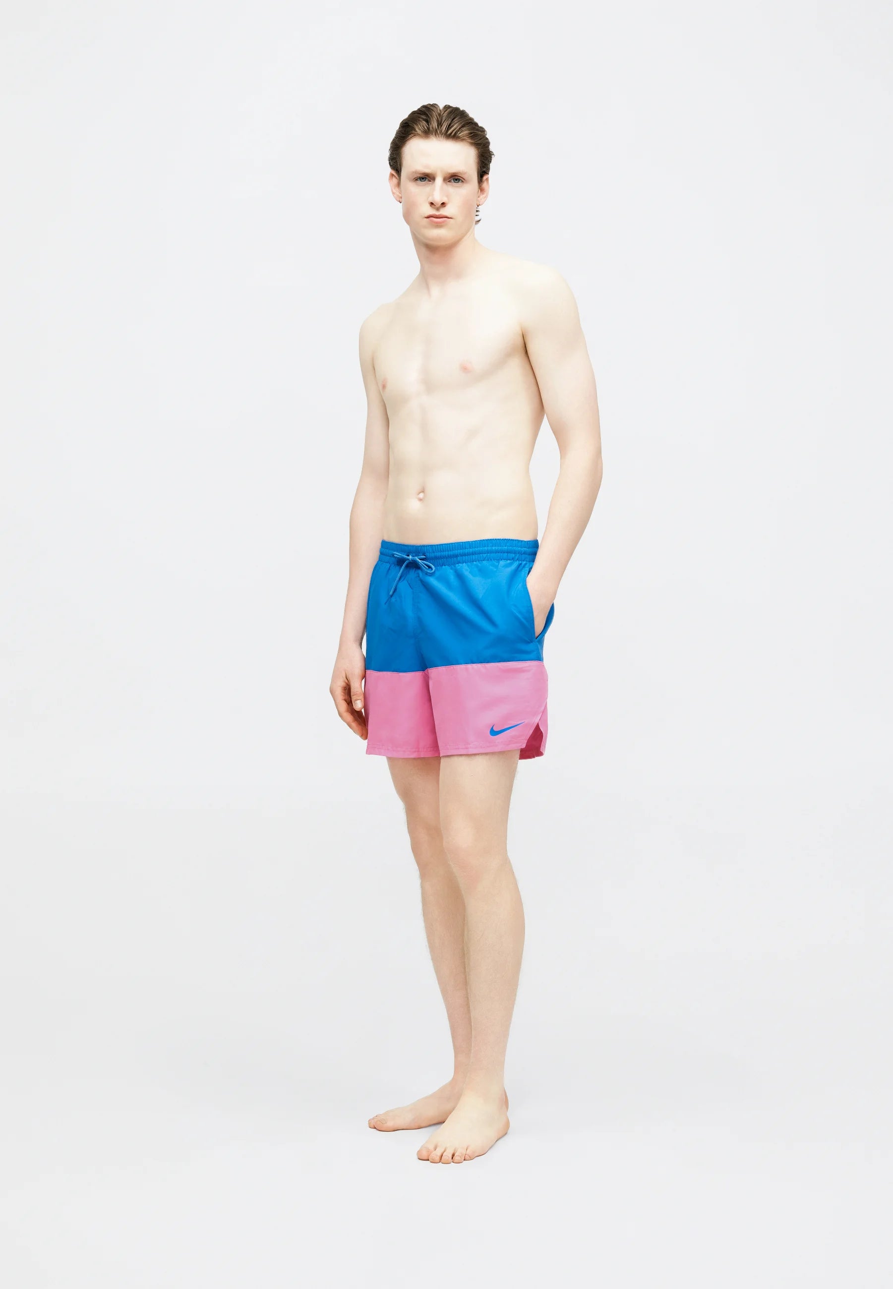 Short de bain Nike Swim Contend Split Volley - Cristal bleu
