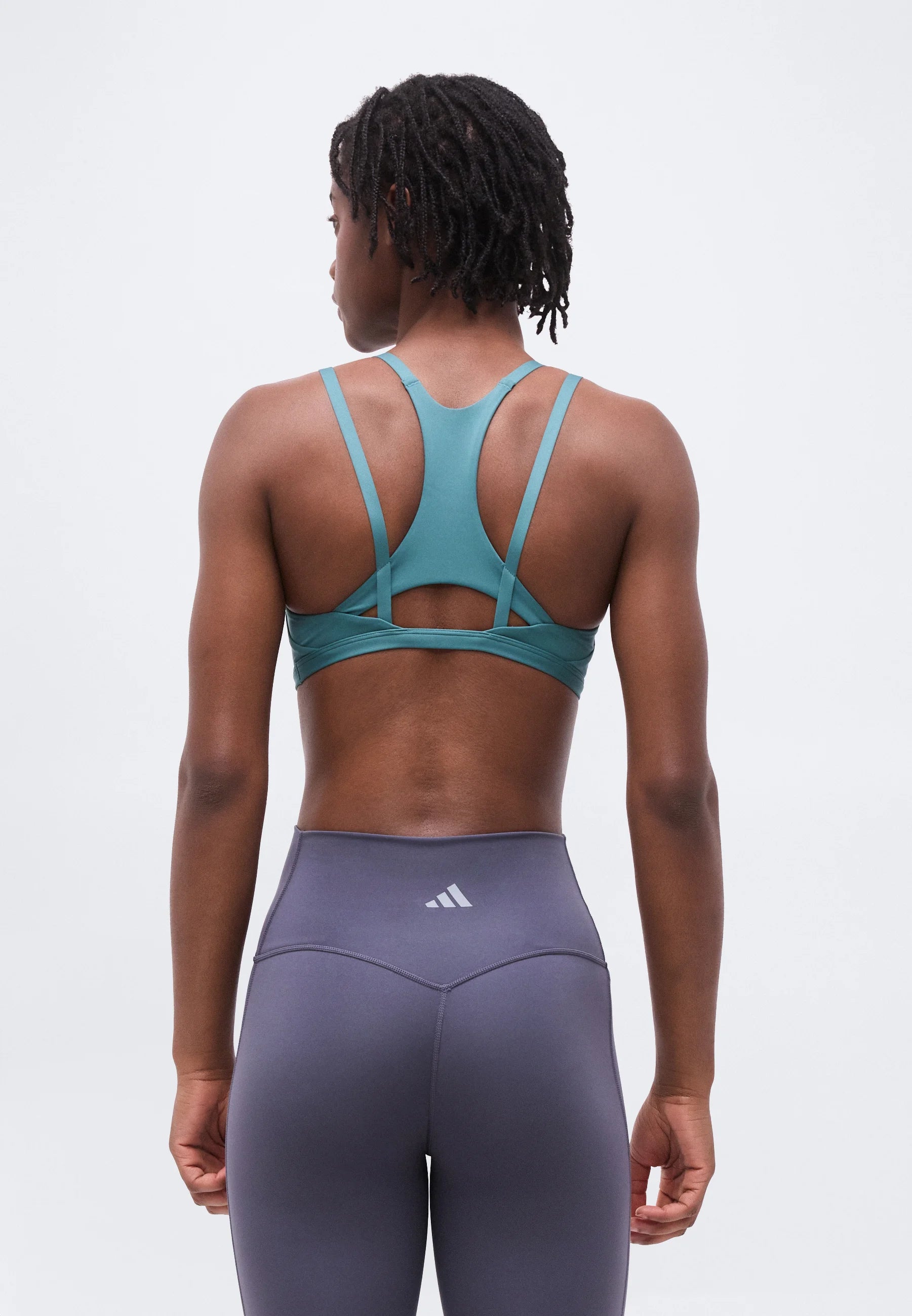Reggiseno di supporto leggero con spalline per allenamento Adidas Performance Optime - Preloved Teal
