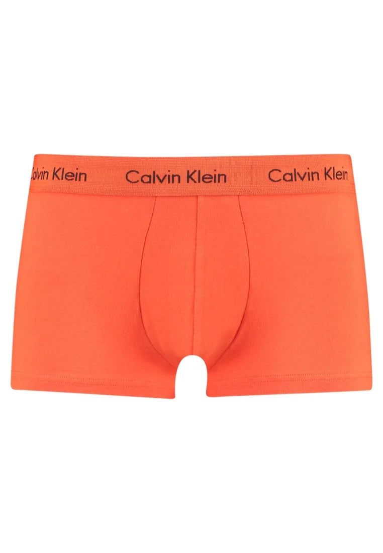 Calvin Klein Cotton Stretch Trunks – 3 Pack – oranžová, modrá, olivová