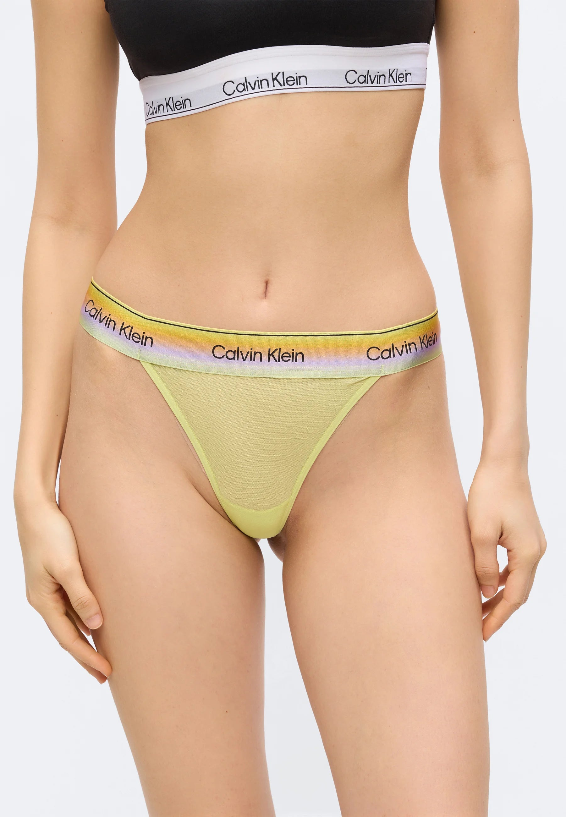 Stringi Calvin Klein Pride String – jasny szmaragd