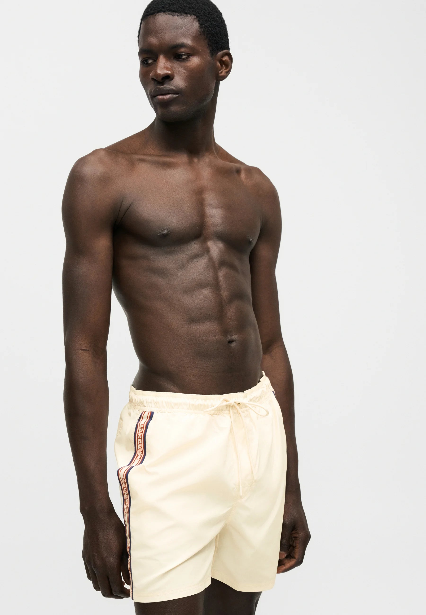 Short de bain Calvin Klein Icon – Blanc antique
