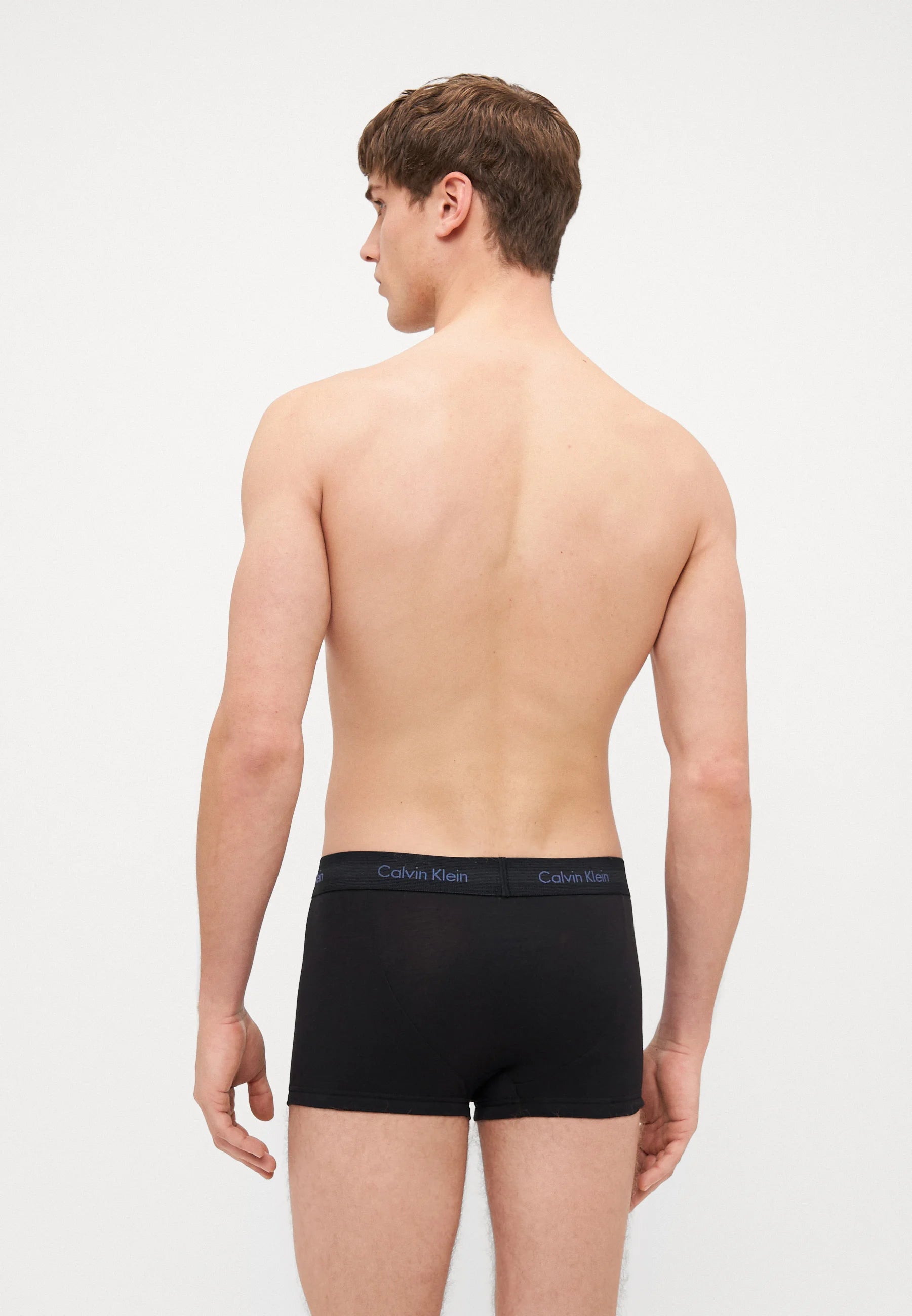 Calvin Klein Cotton Stretch Trunks – 3 Pack – Ash, Vintage Indigo , Sterling Blue