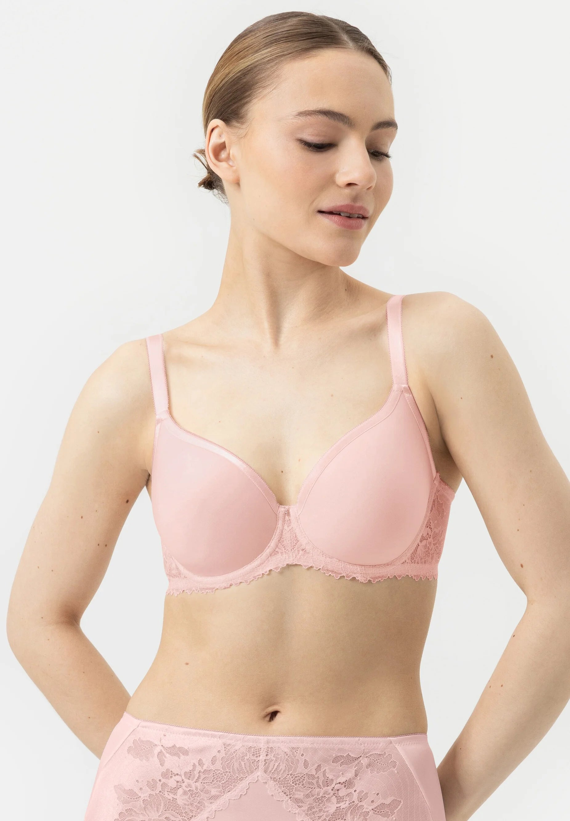 Reggiseno con ferretto a coppa intera MEY Spacer - Rosa Bonbon