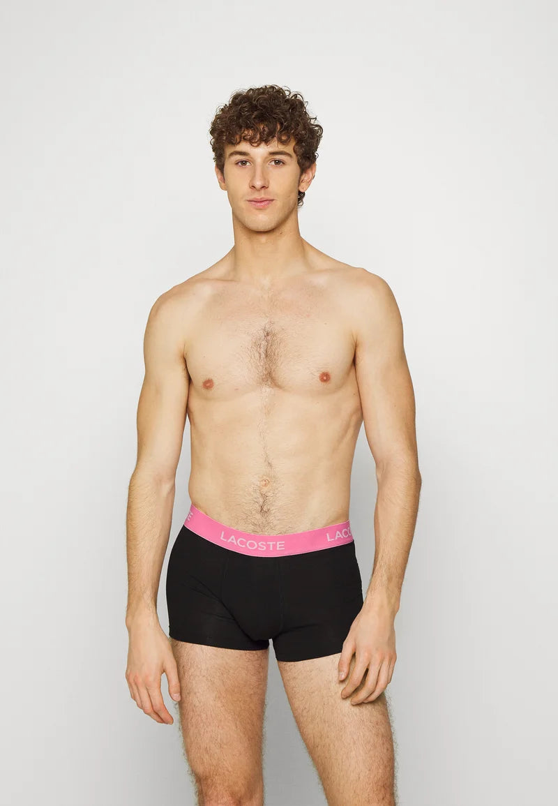 Lacoste Lot de 5 boxers stretch – Noir, Ledge, Reseda, Pastil