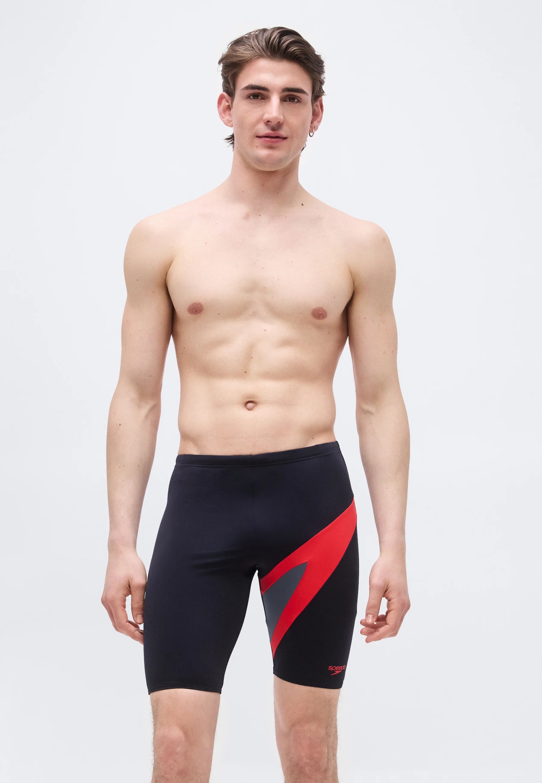 Speedo Hyperboom Jammer – antracitová, červená
