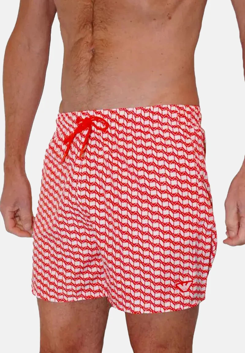Short de bain Emporio Armani EA7 – Rouge
